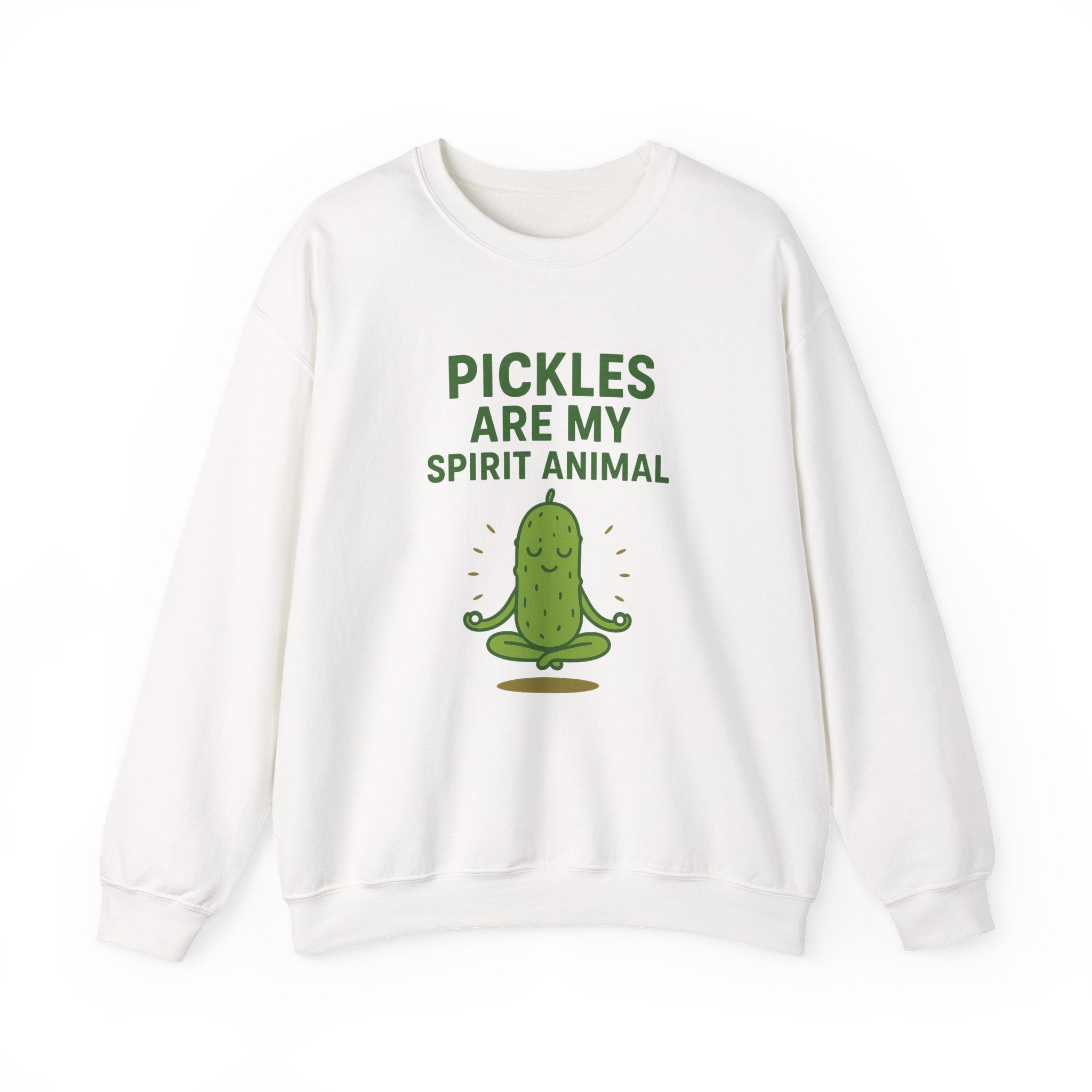 Pickle Spirit Animal Sweatshirt, Fun Unisex Crewneck for Food Lovers, Quirky Gift for Birthdays, Casual Wear, Party Shirt