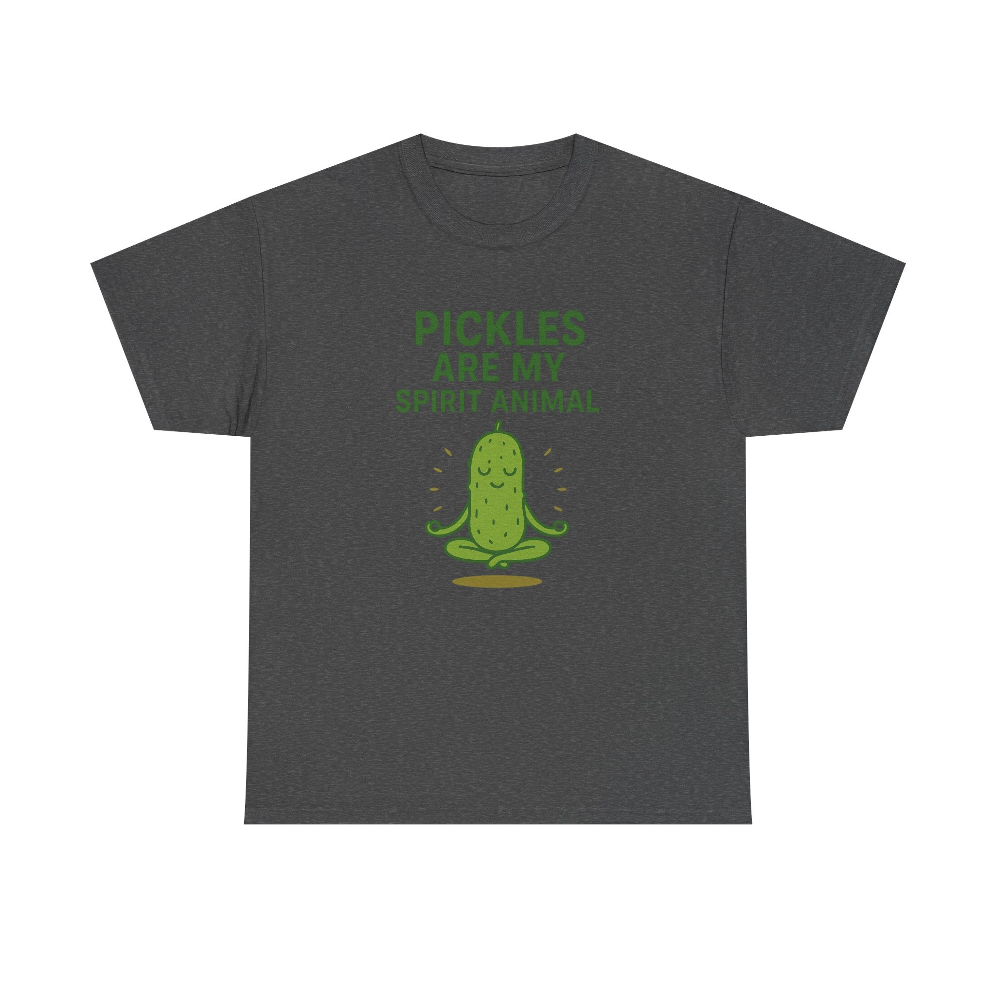 Pickle Spirit Animal Tee - Unisex Heavy Cotton, Funny Gift for Foodies, Ideal for Casual Wear, Summer Events, Humor Clothing