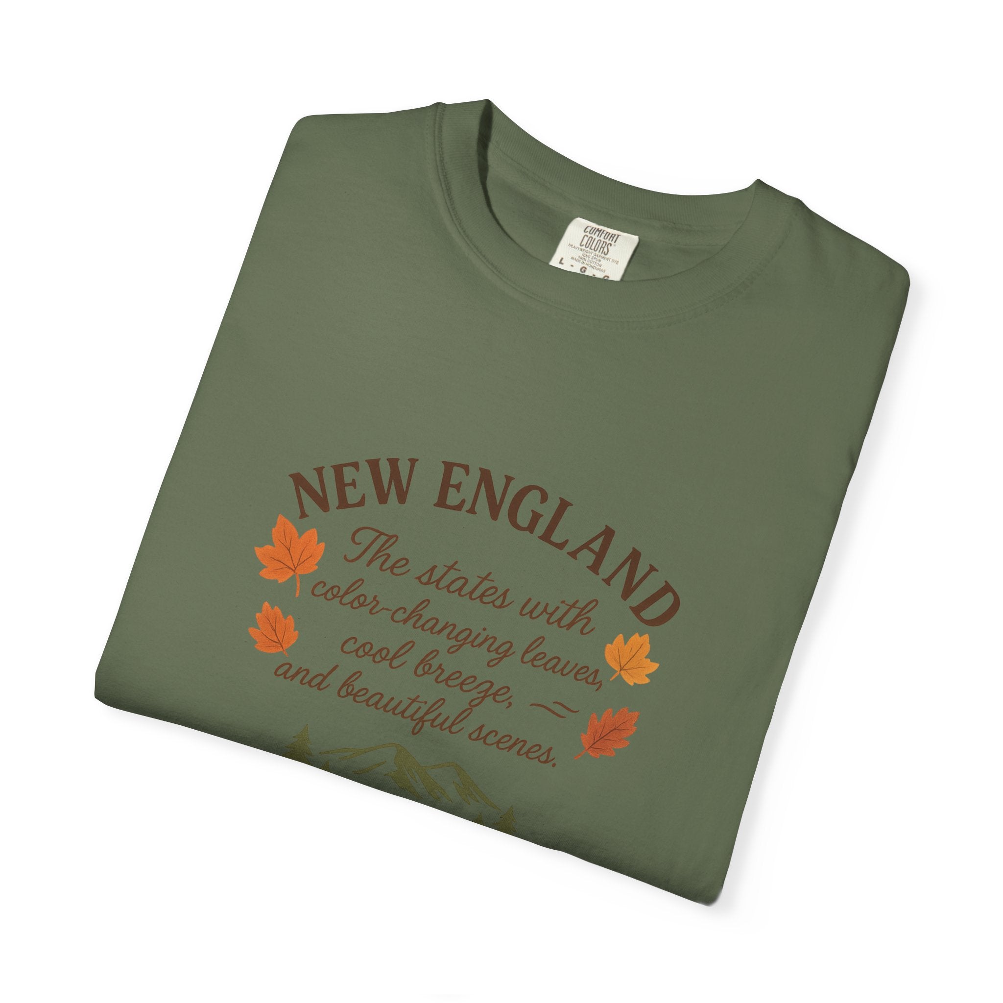 New England Nature Tee, Fall Vibes Shirt, Unisex T-Shirt, Outdoor Adventure Apparel, Gift for Nature Lovers, Autumn Fashion
