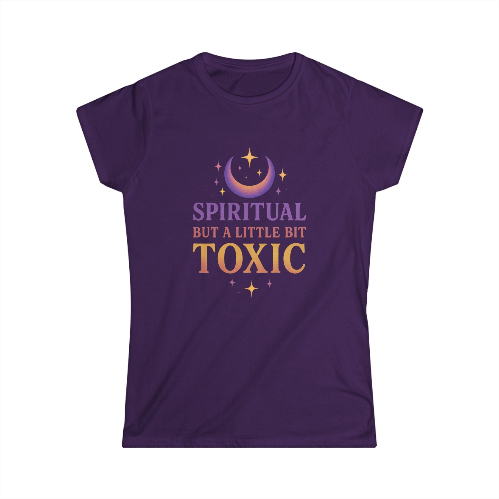 Spiritual But a Little Bit Toxic Women's Tee, Boho Shirt, Casual Wear, Gift for Her, Spirituality Fashion, Trendy Top