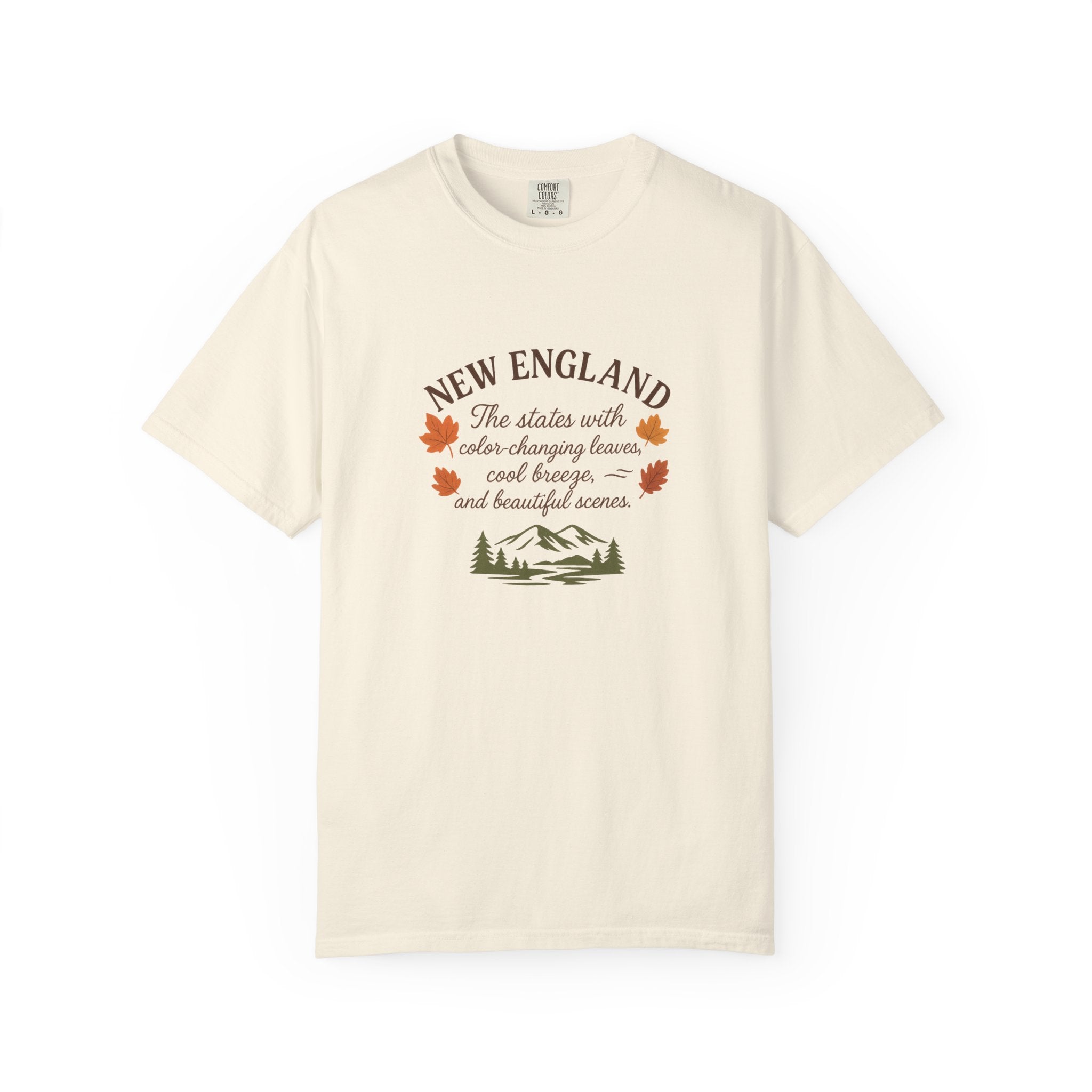 New England Nature Tee, Fall Vibes Shirt, Unisex T-Shirt, Outdoor Adventure Apparel, Gift for Nature Lovers, Autumn Fashion