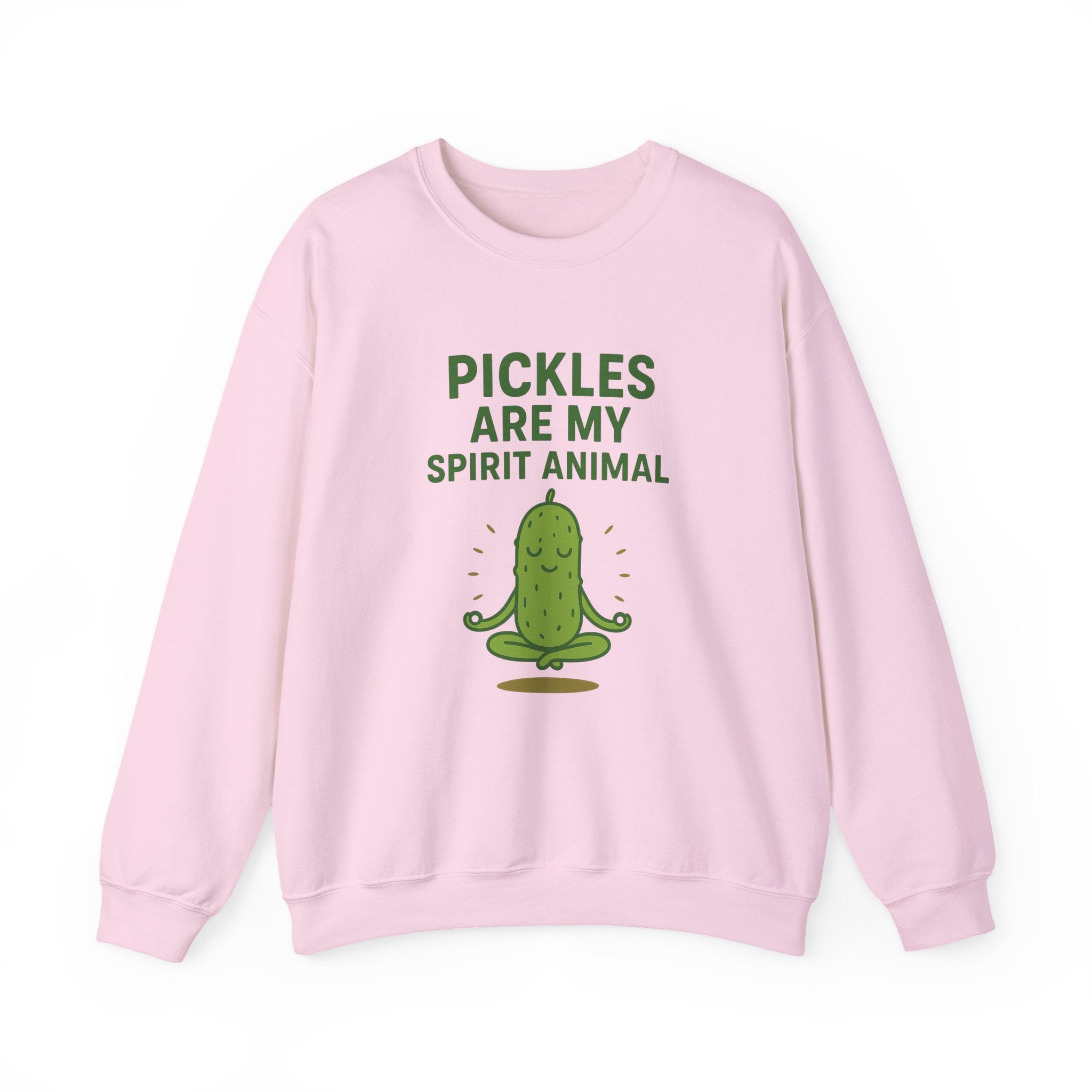 Pickle Spirit Animal Sweatshirt, Fun Unisex Crewneck for Food Lovers, Quirky Gift for Birthdays, Casual Wear, Party Shirt