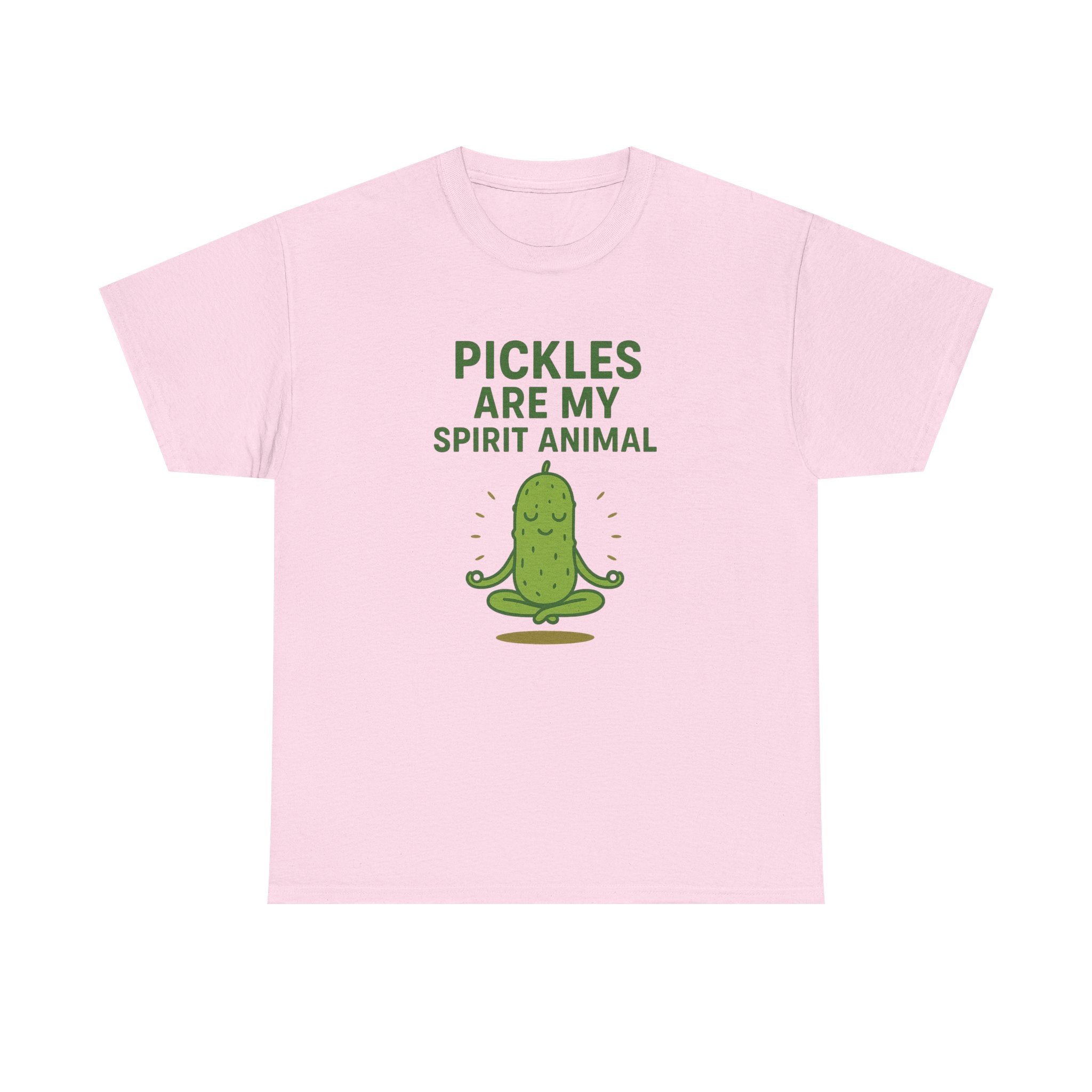 Pickle Spirit Animal Tee - Unisex Heavy Cotton, Funny Gift for Foodies, Ideal for Casual Wear, Summer Events, Humor Clothing