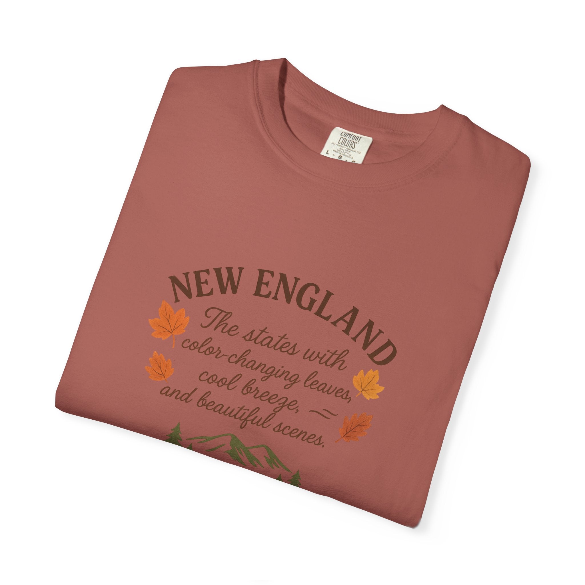 New England Nature Tee, Fall Vibes Shirt, Unisex T-Shirt, Outdoor Adventure Apparel, Gift for Nature Lovers, Autumn Fashion