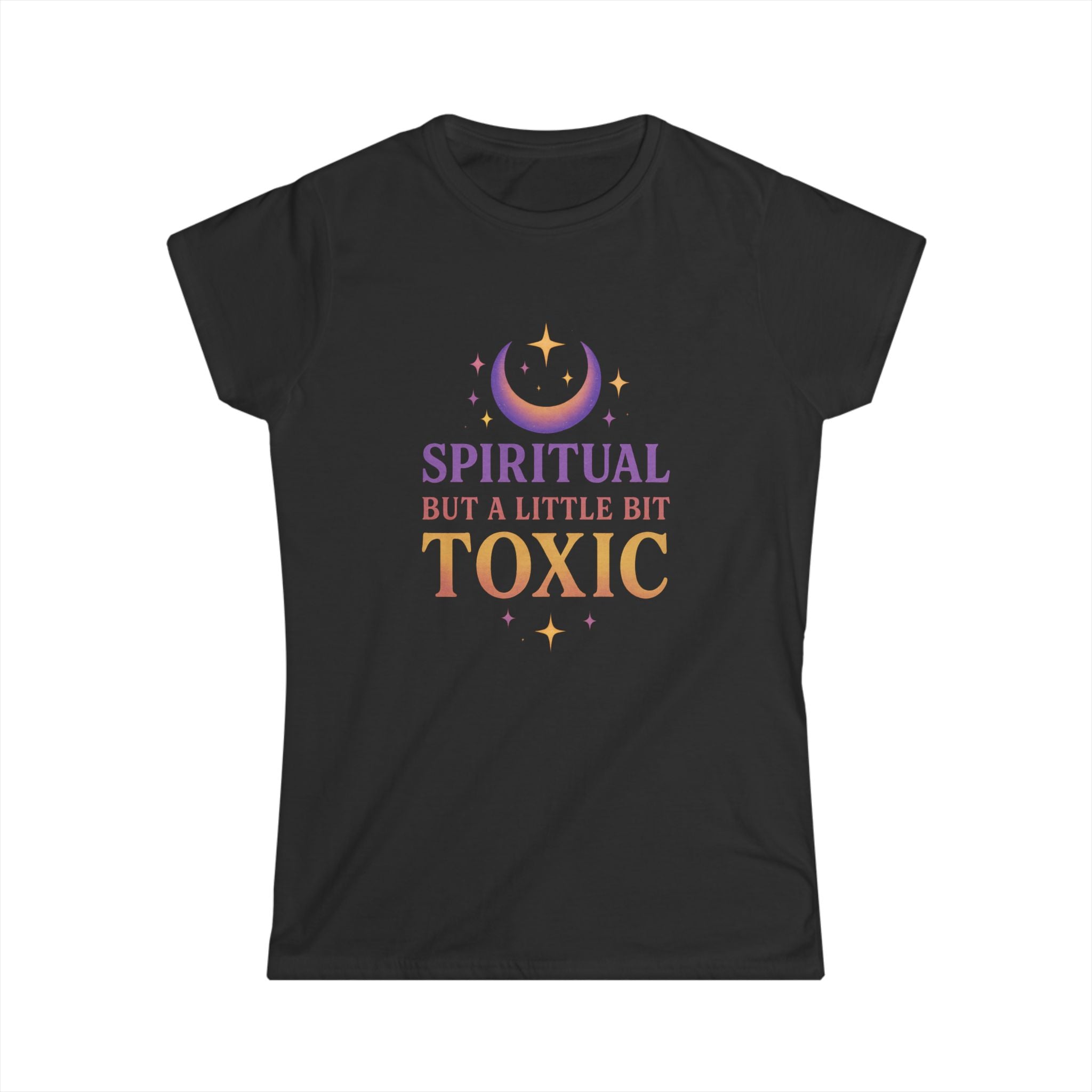 Spiritual But a Little Bit Toxic Women's Tee, Boho Shirt, Casual Wear, Gift for Her, Spirituality Fashion, Trendy Top
