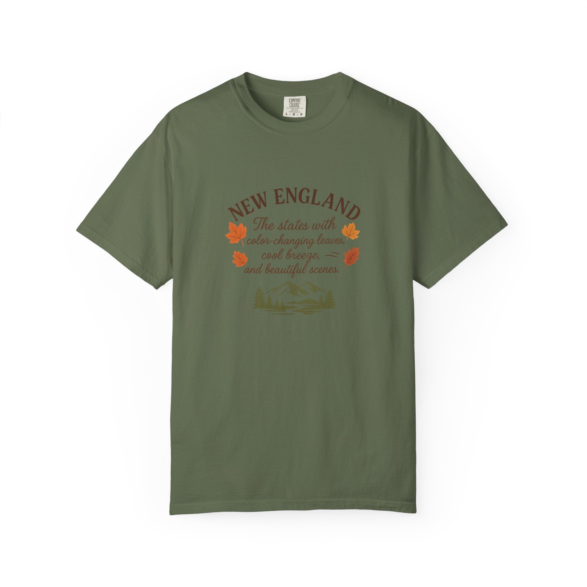 New England Nature Tee, Fall Vibes Shirt, Unisex T-Shirt, Outdoor Adventure Apparel, Gift for Nature Lovers, Autumn Fashion