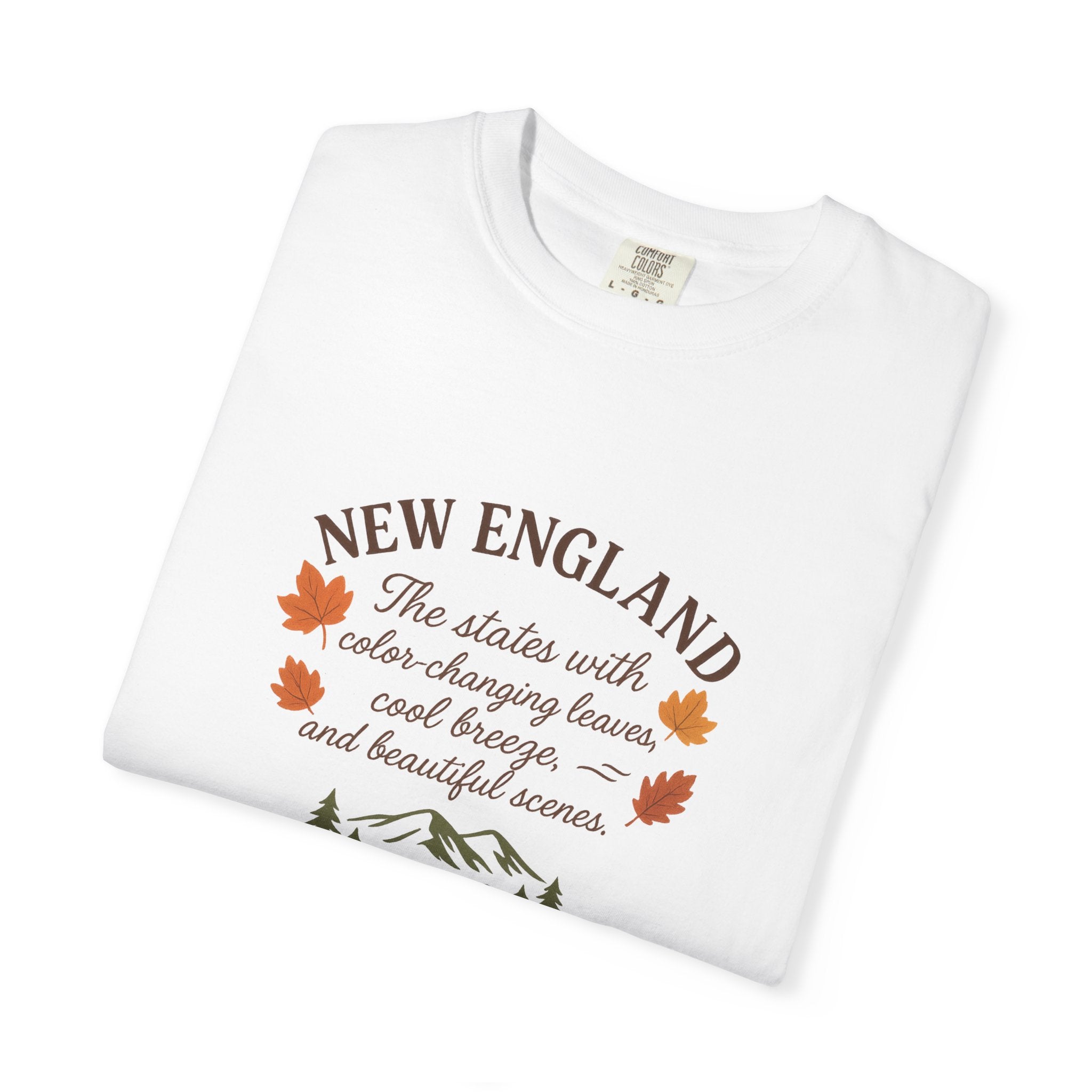 New England Nature Tee, Fall Vibes Shirt, Unisex T-Shirt, Outdoor Adventure Apparel, Gift for Nature Lovers, Autumn Fashion