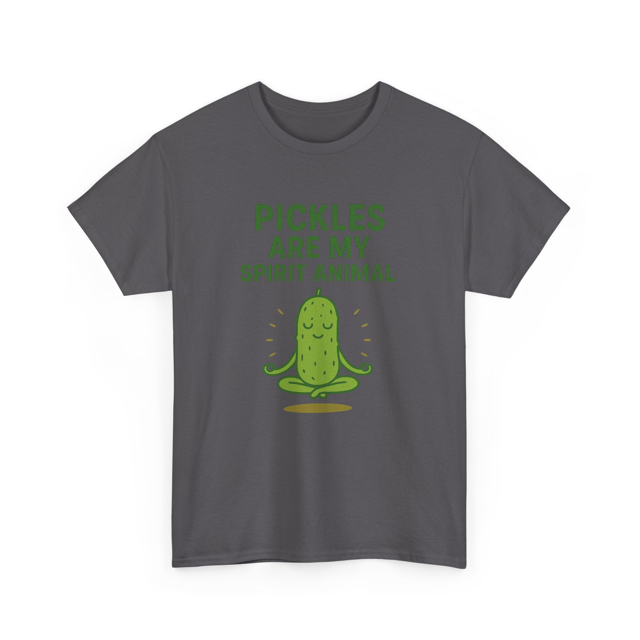 Pickle Spirit Animal Tee - Unisex Heavy Cotton, Funny Gift for Foodies, Ideal for Casual Wear, Summer Events, Humor Clothing