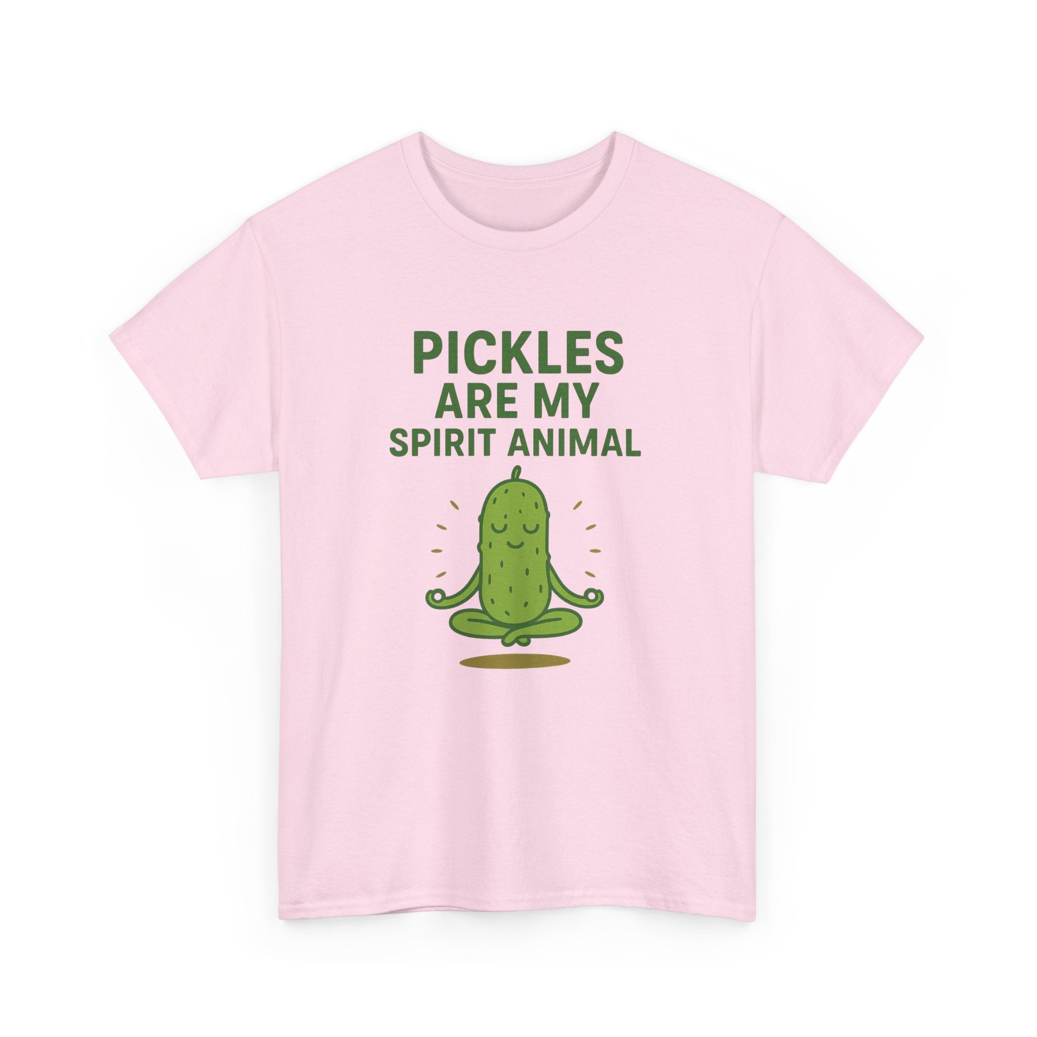 Pickle Spirit Animal Tee - Unisex Heavy Cotton, Funny Gift for Foodies, Ideal for Casual Wear, Summer Events, Humor Clothing