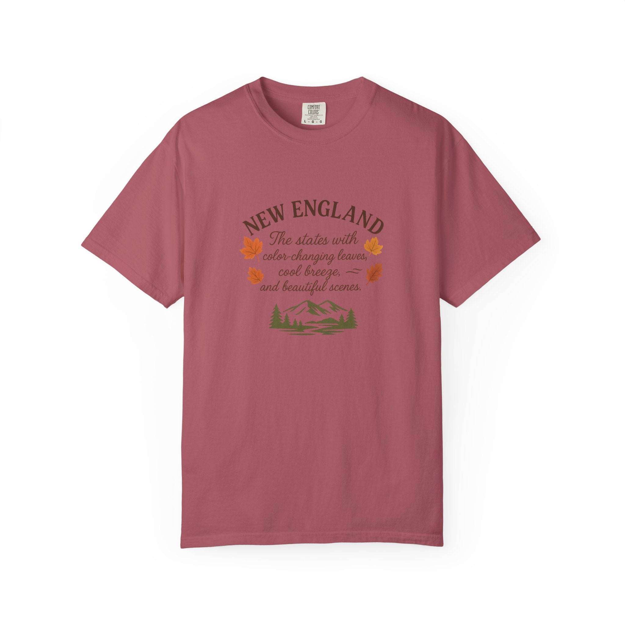 New England Nature Tee, Fall Vibes Shirt, Unisex T-Shirt, Outdoor Adventure Apparel, Gift for Nature Lovers, Autumn Fashion