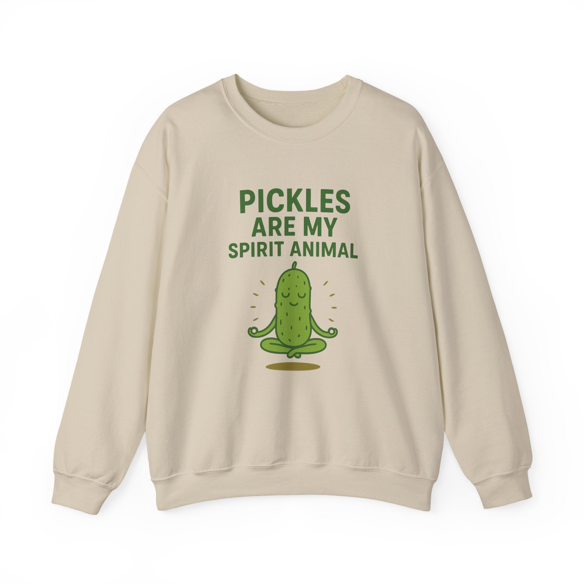 Pickle Spirit Animal Sweatshirt, Fun Unisex Crewneck for Food Lovers, Quirky Gift for Birthdays, Casual Wear, Party Shirt
