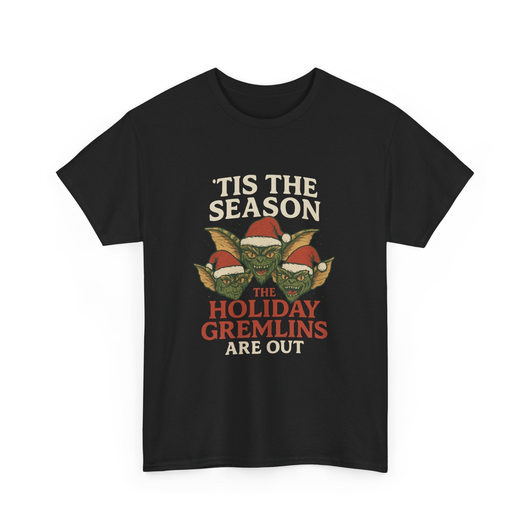 Holiday Gremlins Unisex Tee | Festive Cotton Shirt, Christmas Gift, Funny Holiday Apparel, Seasonal Wear, Unisex T-shirt