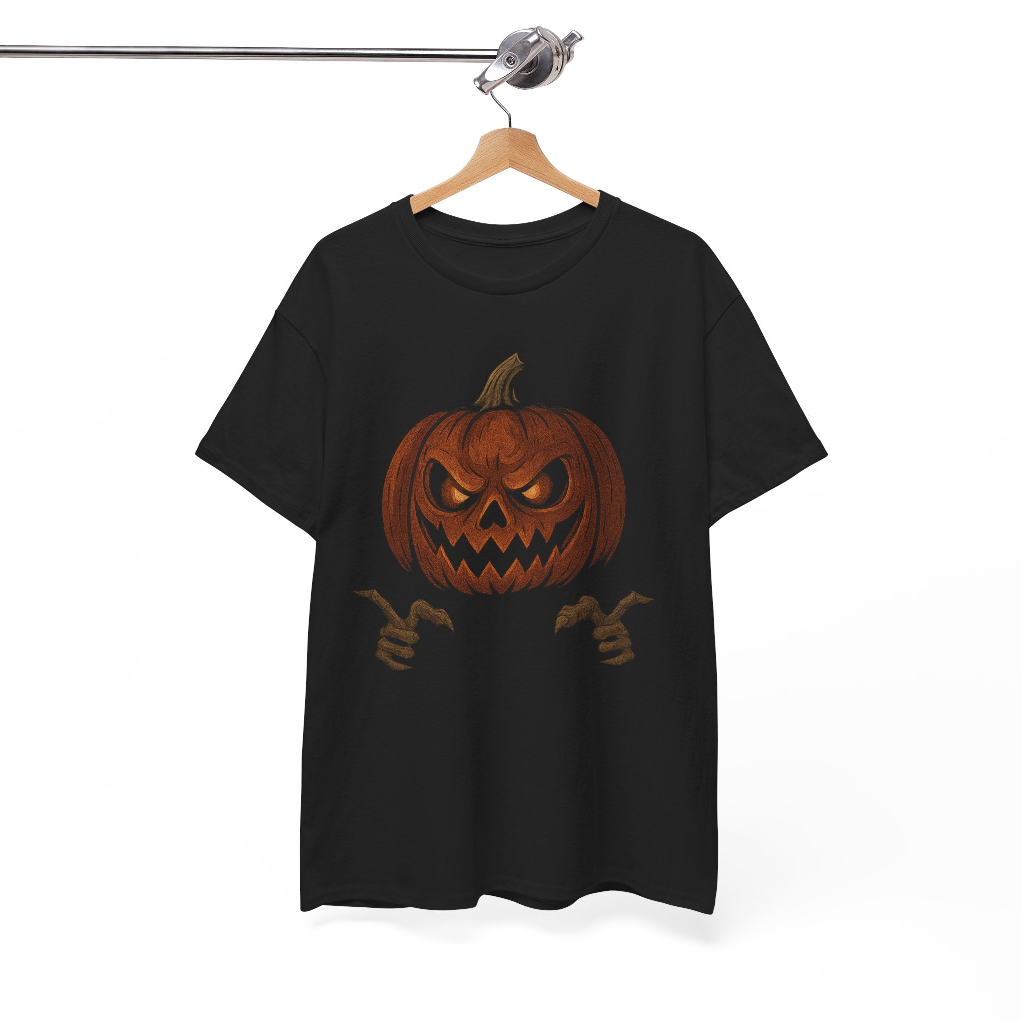 Spooky Pumpkin Tee, Halloween Shirt, Unisex Cotton T-Shirt, Fall Fashion, Halloween Costume