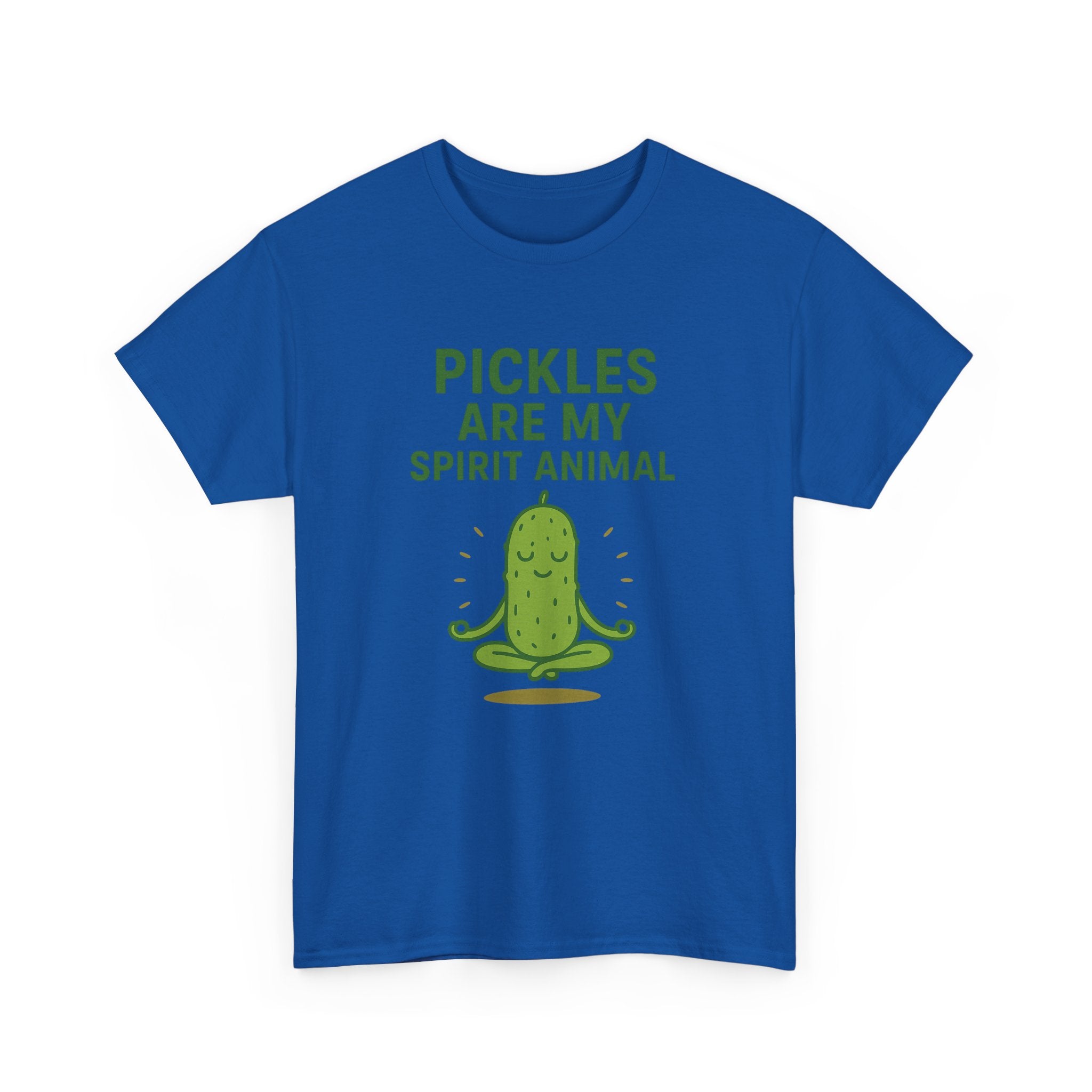 Pickle Spirit Animal Tee - Unisex Heavy Cotton, Funny Gift for Foodies, Ideal for Casual Wear, Summer Events, Humor Clothing