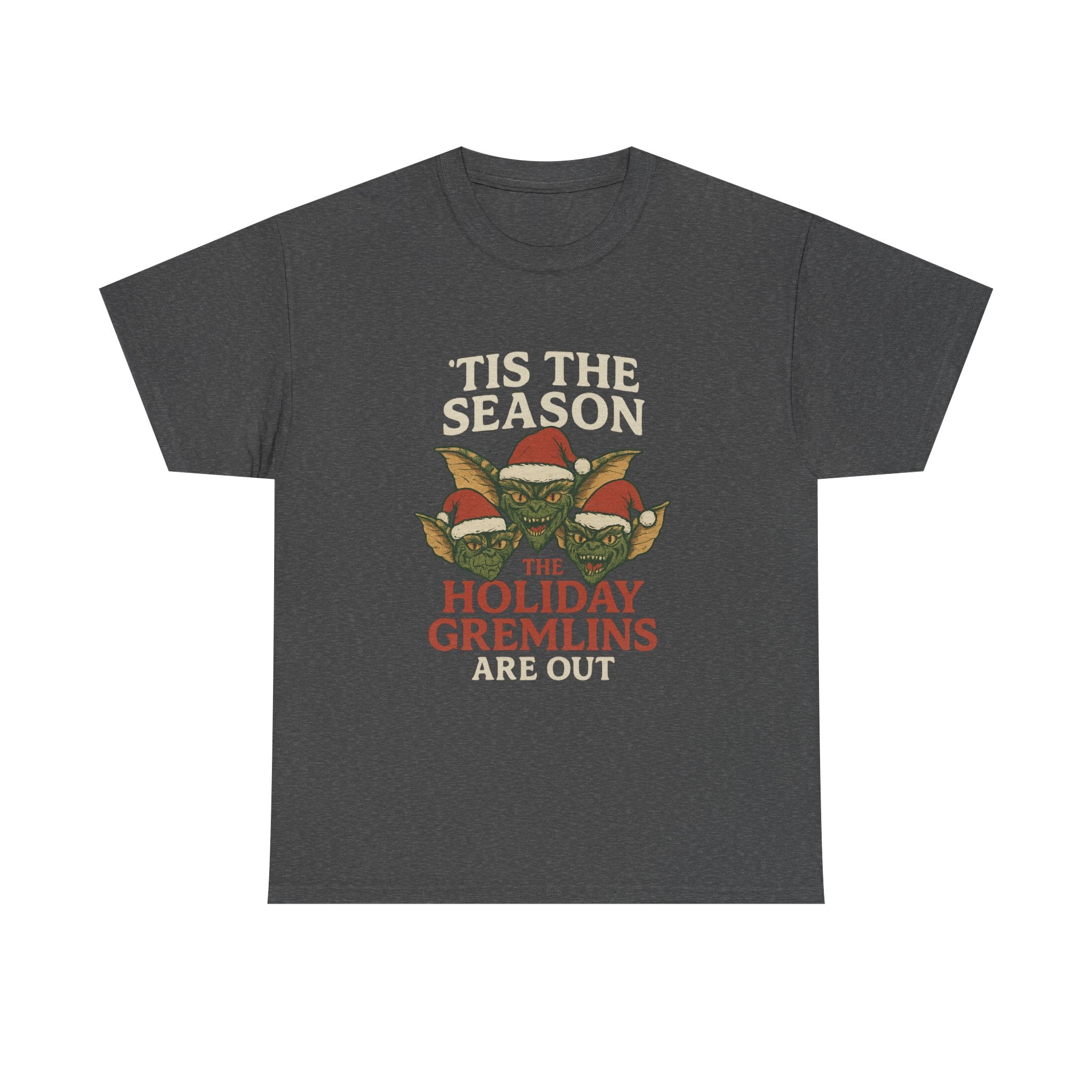Holiday Gremlins Unisex Tee | Festive Cotton Shirt, Christmas Gift, Funny Holiday Apparel, Seasonal Wear, Unisex T-shirt