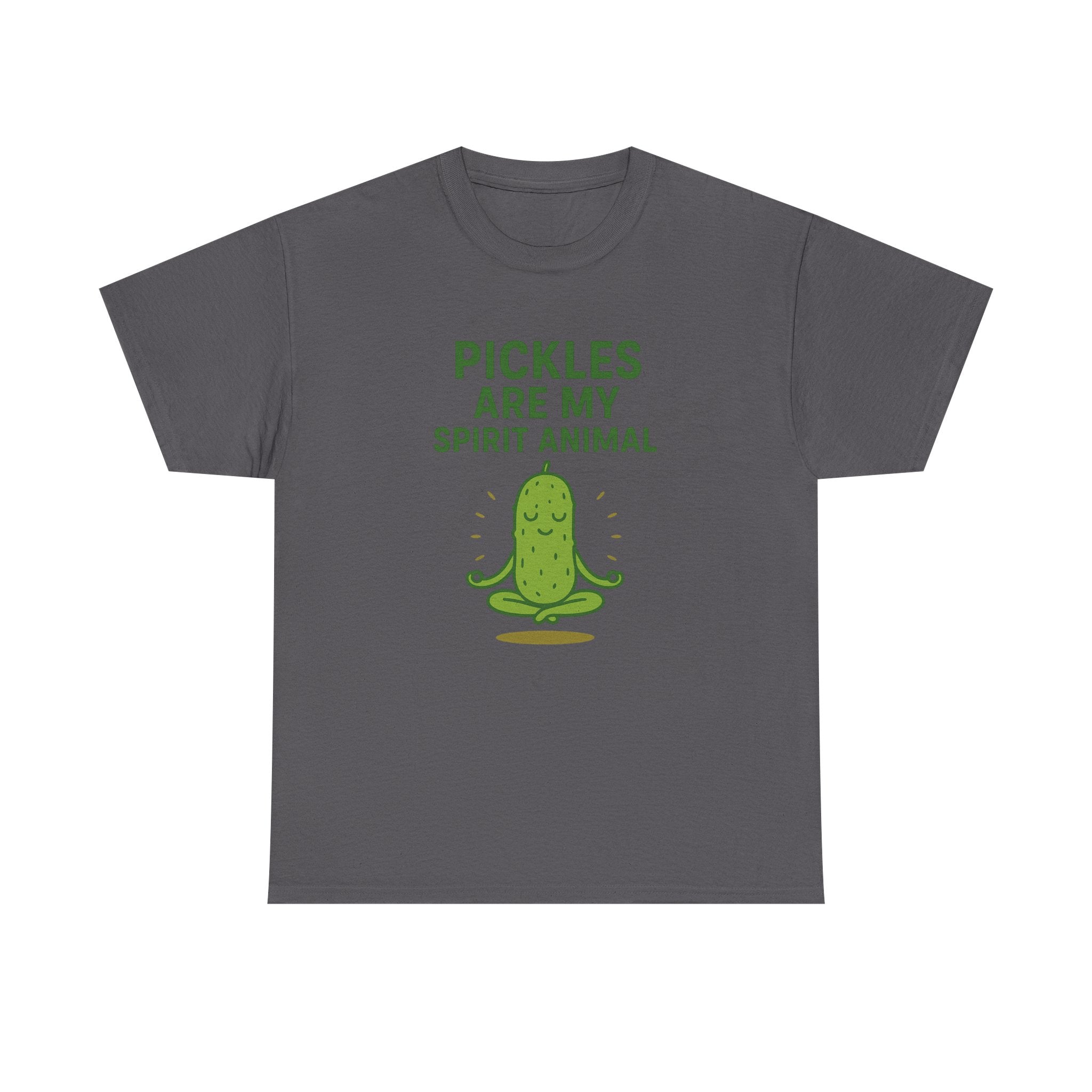 Pickle Spirit Animal Tee - Unisex Heavy Cotton, Funny Gift for Foodies, Ideal for Casual Wear, Summer Events, Humor Clothing