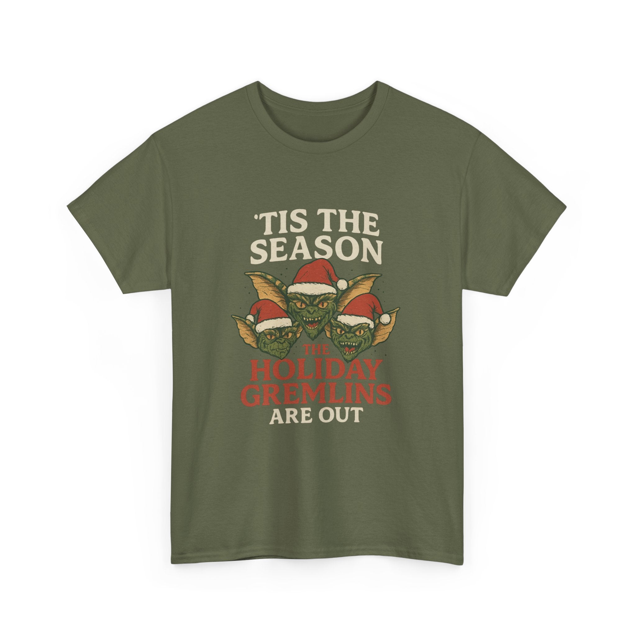 Holiday Gremlins Unisex Tee | Festive Cotton Shirt, Christmas Gift, Funny Holiday Apparel, Seasonal Wear, Unisex T-shirt