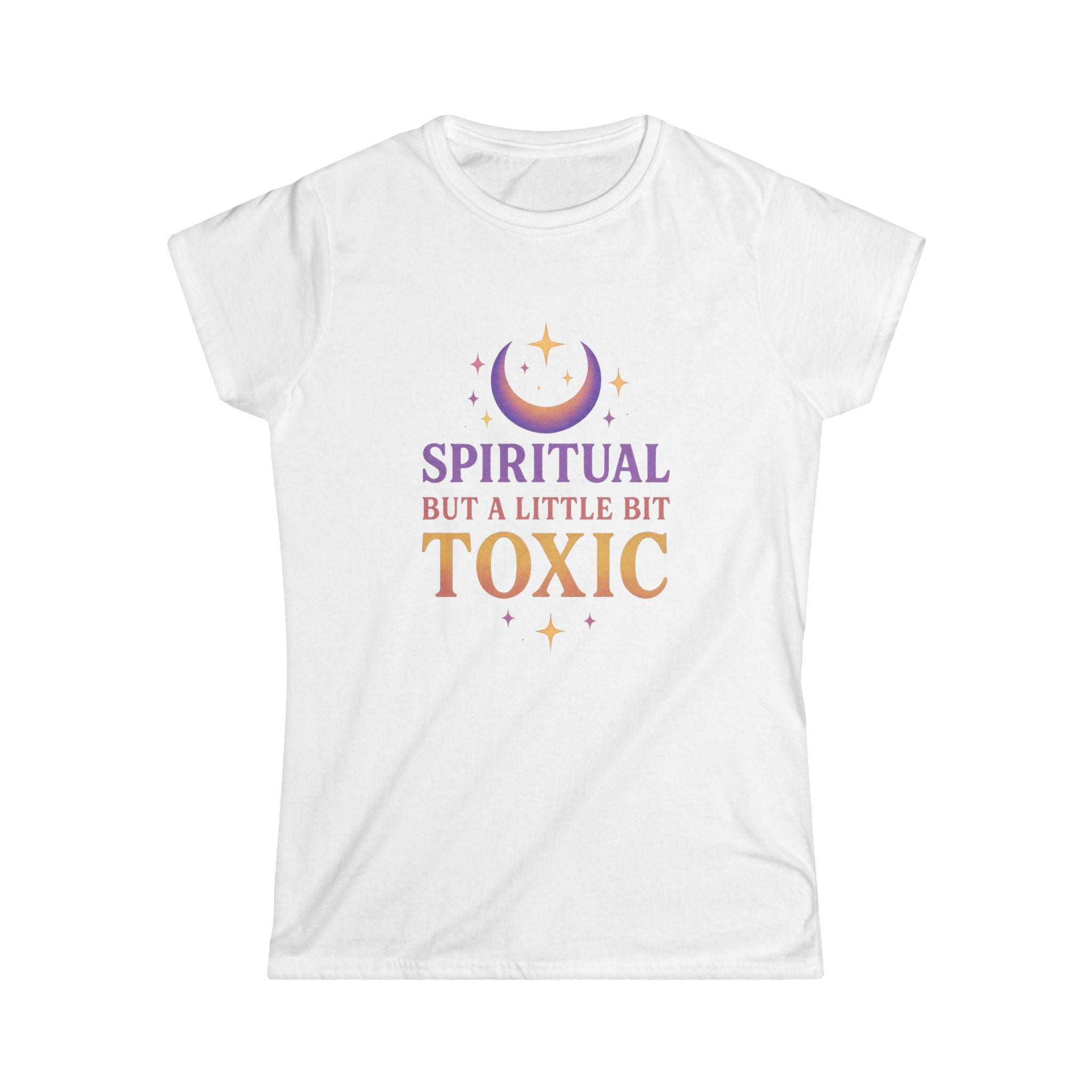 Spiritual But a Little Bit Toxic Women's Tee, Boho Shirt, Casual Wear, Gift for Her, Spirituality Fashion, Trendy Top