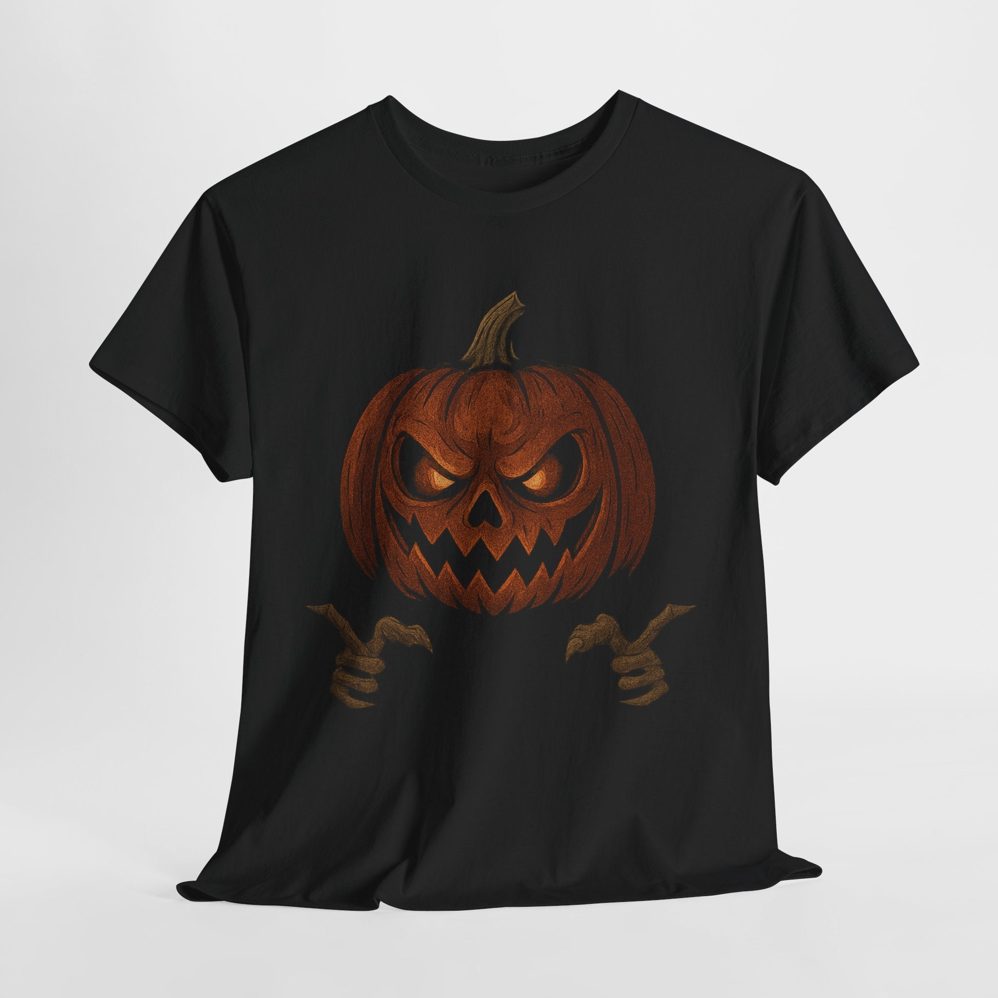 Spooky Pumpkin Tee, Halloween Shirt, Unisex Cotton T-Shirt, Fall Fashion, Halloween Costume