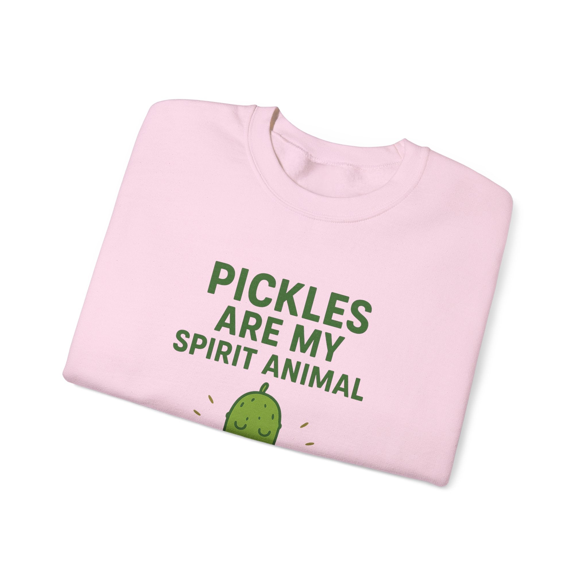 Pickle Spirit Animal Sweatshirt, Fun Unisex Crewneck for Food Lovers, Quirky Gift for Birthdays, Casual Wear, Party Shirt