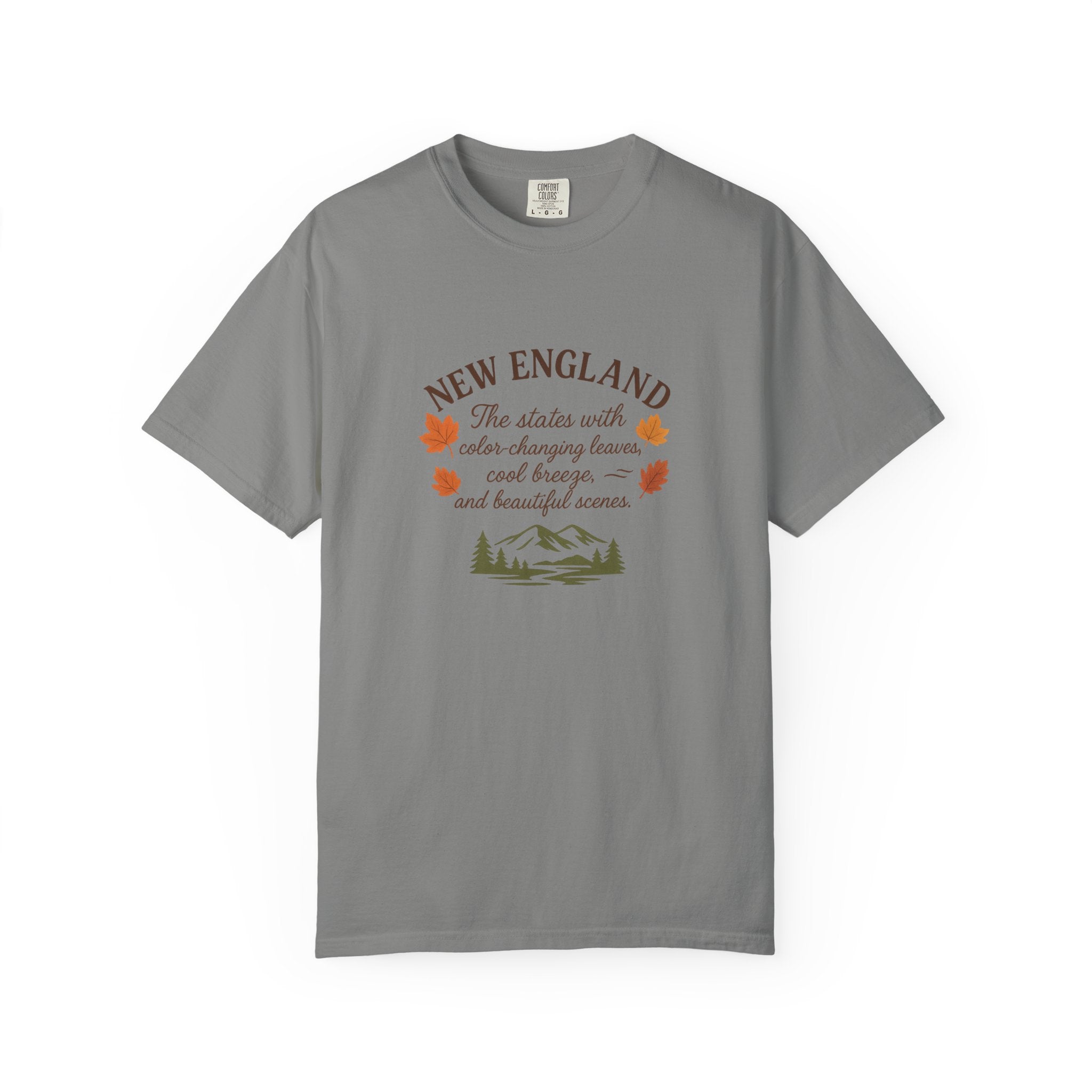 New England Nature Tee, Fall Vibes Shirt, Unisex T-Shirt, Outdoor Adventure Apparel, Gift for Nature Lovers, Autumn Fashion
