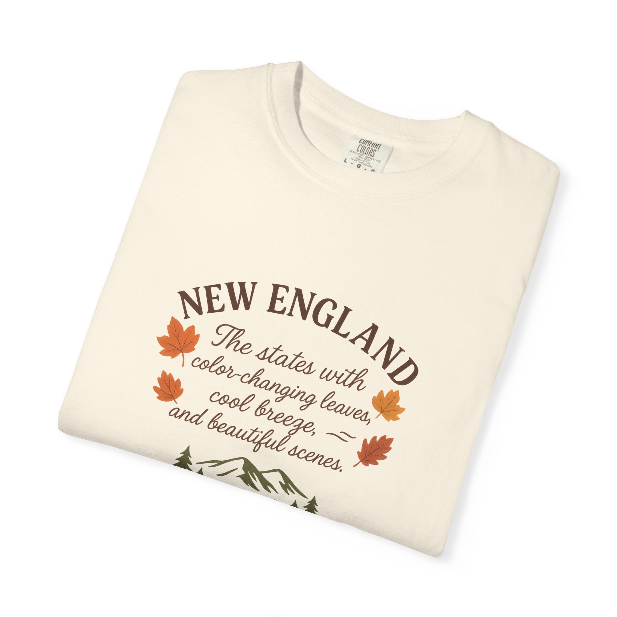 New England Nature Tee, Fall Vibes Shirt, Unisex T-Shirt, Outdoor Adventure Apparel, Gift for Nature Lovers, Autumn Fashion