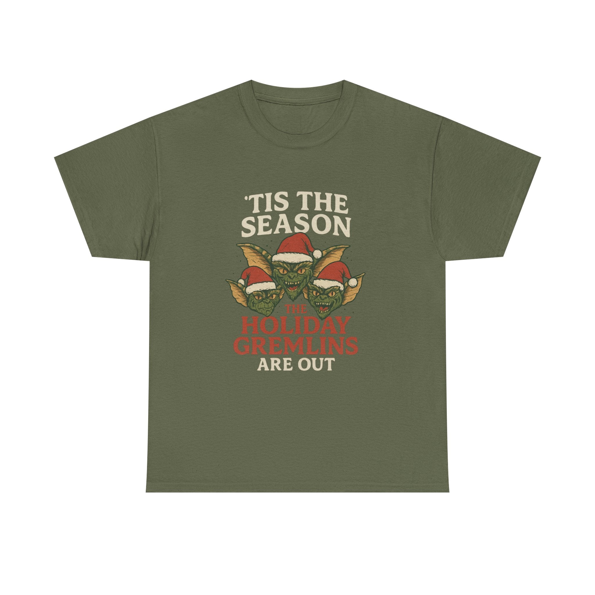 Holiday Gremlins Unisex Tee | Festive Cotton Shirt, Christmas Gift, Funny Holiday Apparel, Seasonal Wear, Unisex T-shirt