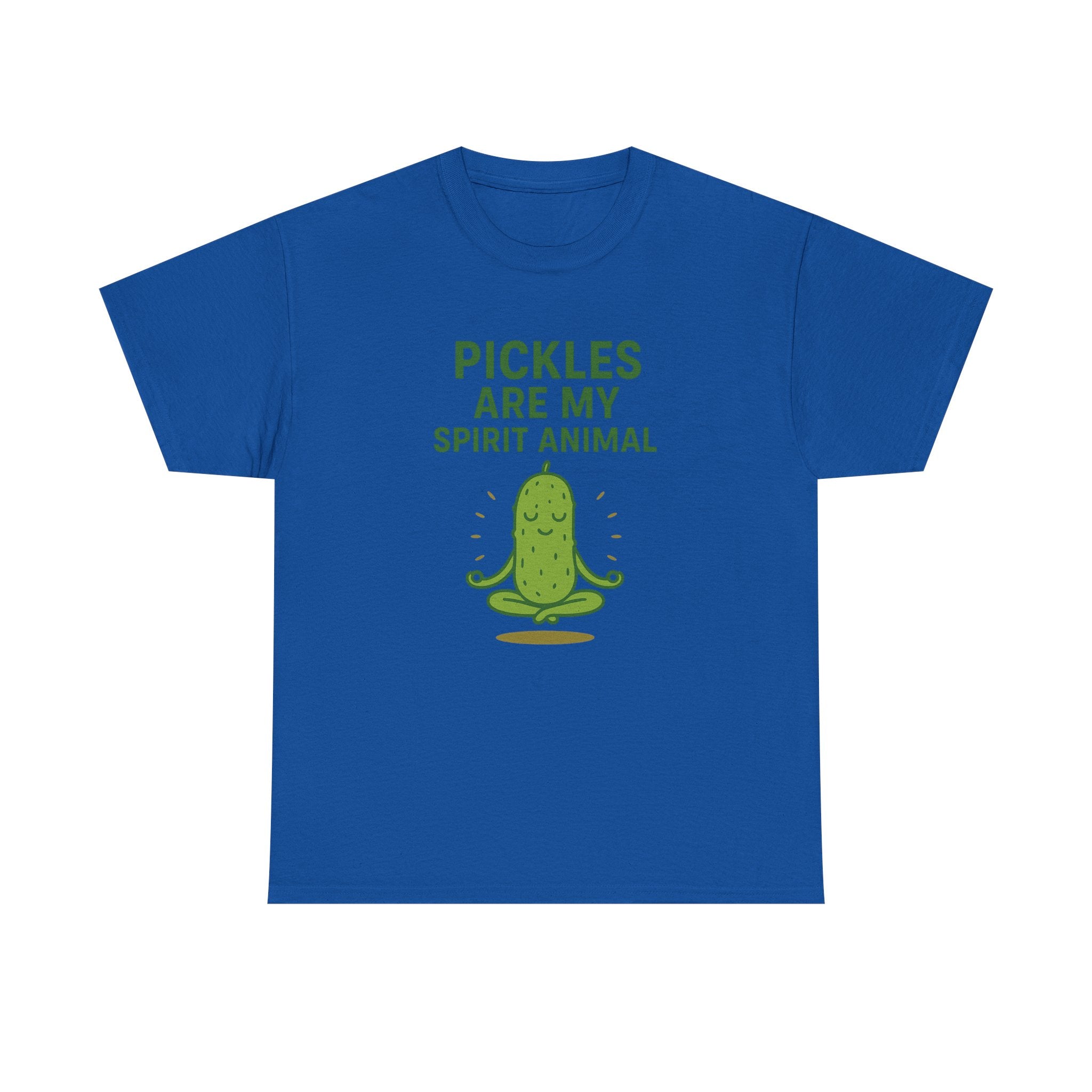 Pickle Spirit Animal Tee - Unisex Heavy Cotton, Funny Gift for Foodies, Ideal for Casual Wear, Summer Events, Humor Clothing
