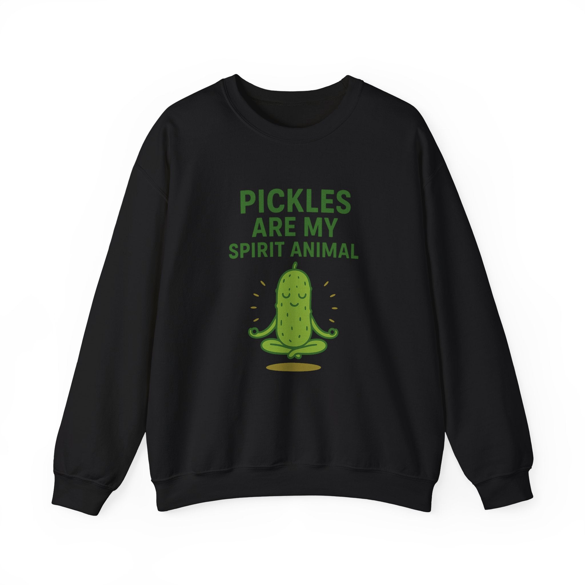 Pickle Spirit Animal Sweatshirt, Fun Unisex Crewneck for Food Lovers, Quirky Gift for Birthdays, Casual Wear, Party Shirt
