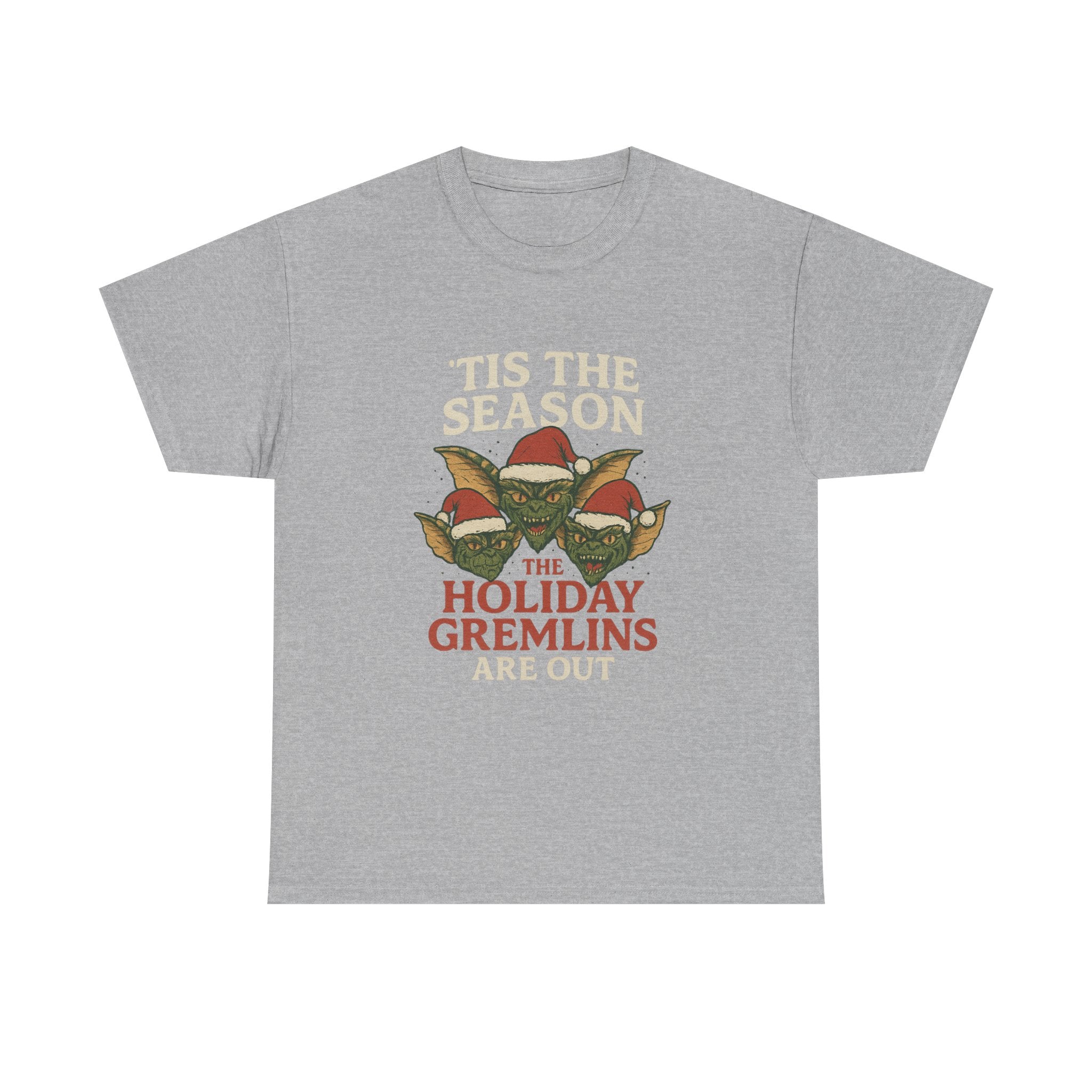 Holiday Gremlins Unisex Tee | Festive Cotton Shirt, Christmas Gift, Funny Holiday Apparel, Seasonal Wear, Unisex T-shirt