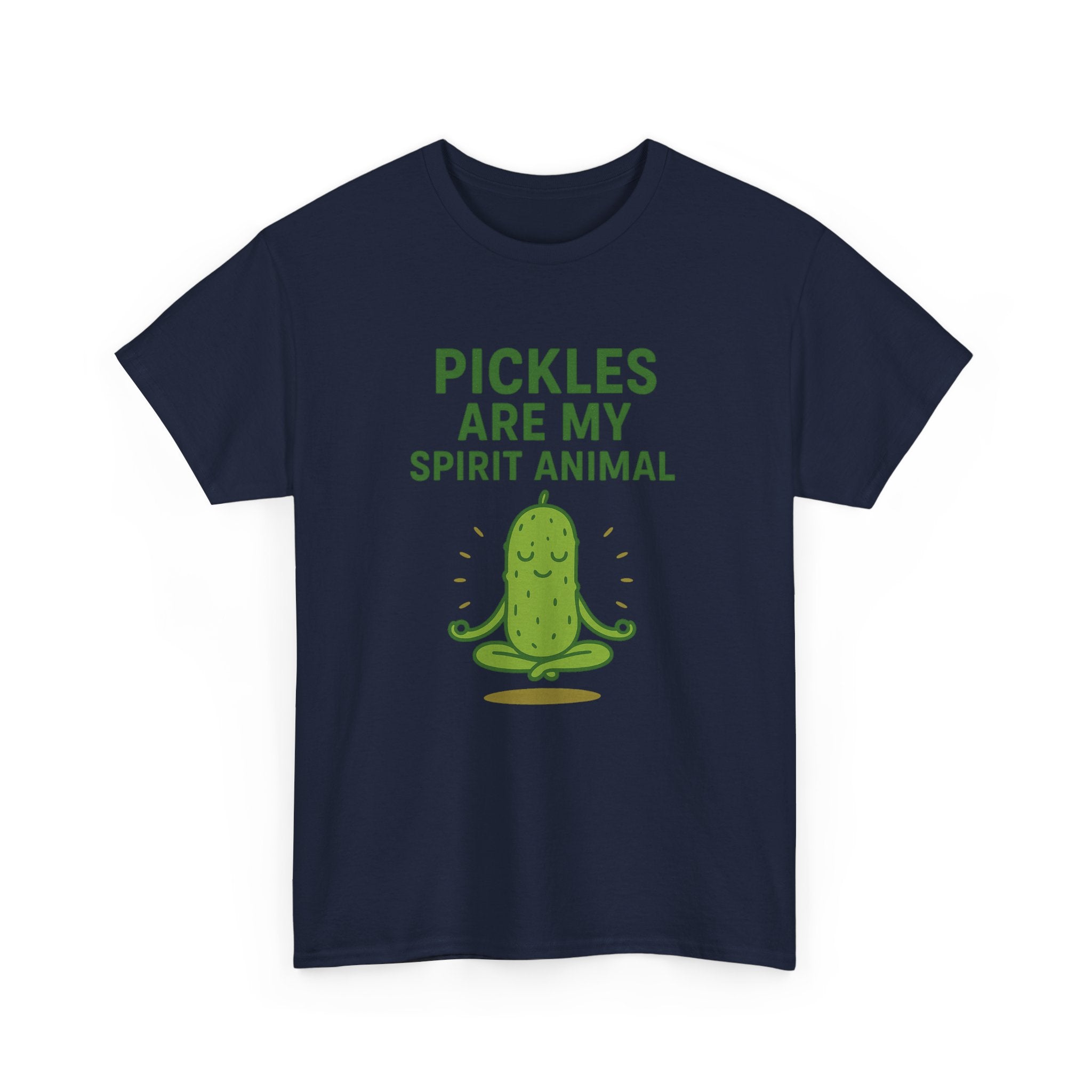 Pickle Spirit Animal Tee - Unisex Heavy Cotton, Funny Gift for Foodies, Ideal for Casual Wear, Summer Events, Humor Clothing
