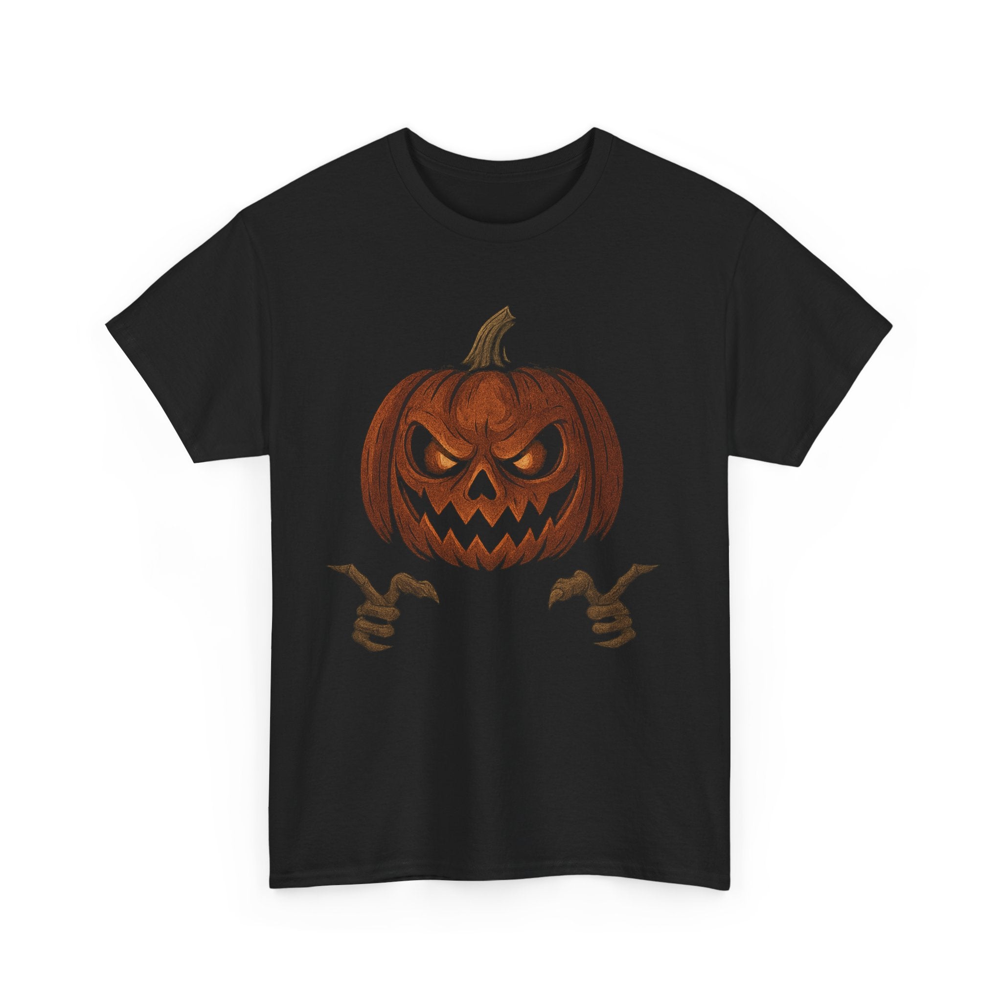 Spooky Pumpkin Tee, Halloween Shirt, Unisex Cotton T-Shirt, Fall Fashion, Halloween Costume