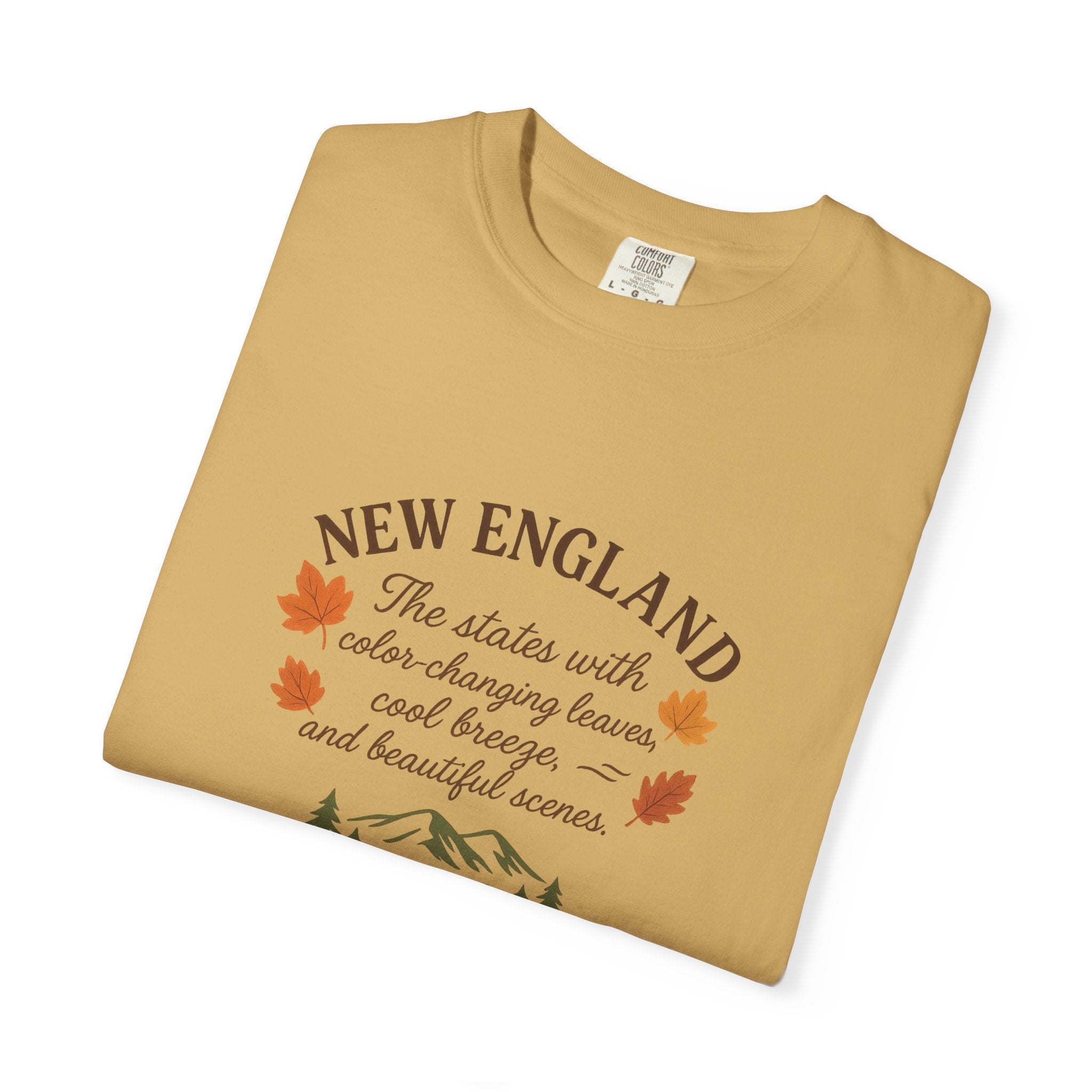 New England Nature Tee, Fall Vibes Shirt, Unisex T-Shirt, Outdoor Adventure Apparel, Gift for Nature Lovers, Autumn Fashion