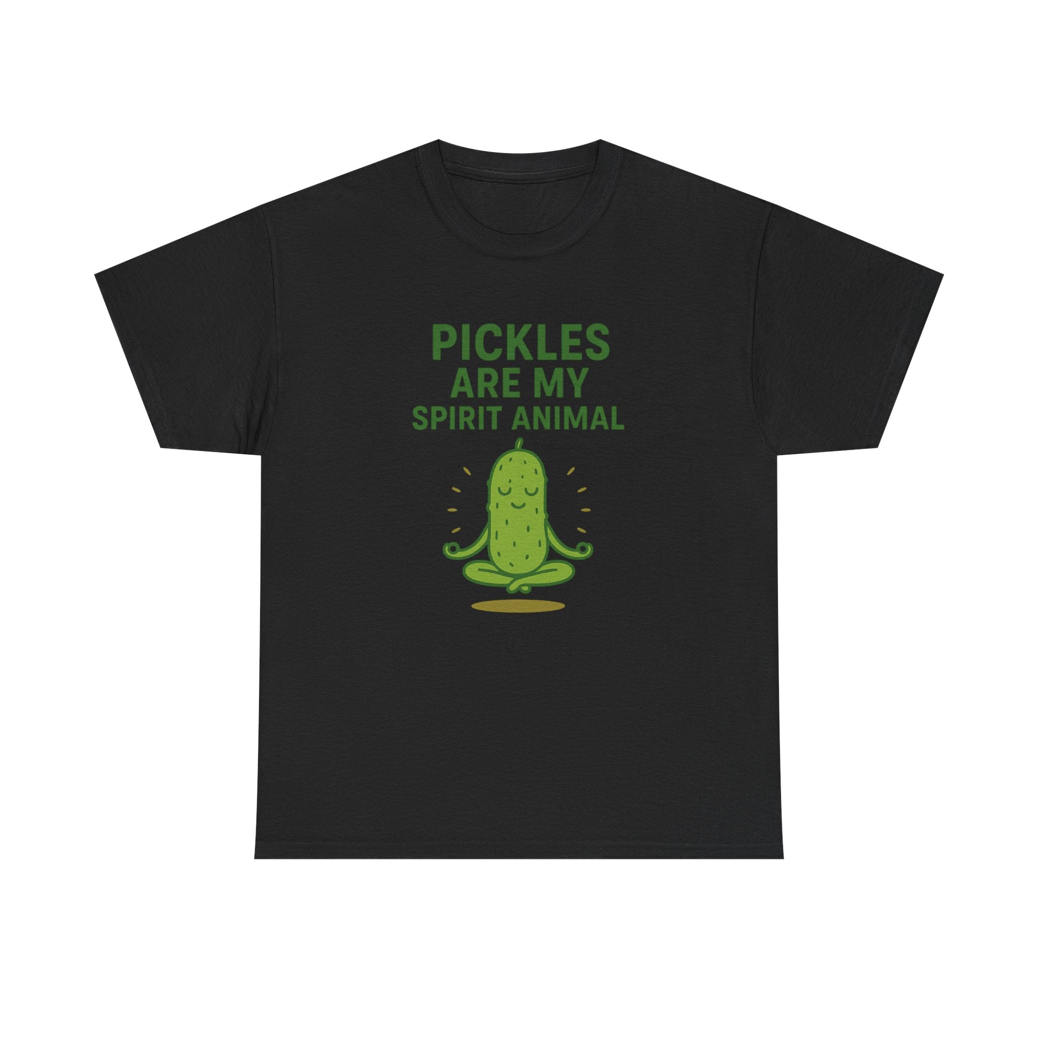 Pickle Spirit Animal Tee - Unisex Heavy Cotton, Funny Gift for Foodies, Ideal for Casual Wear, Summer Events, Humor Clothing