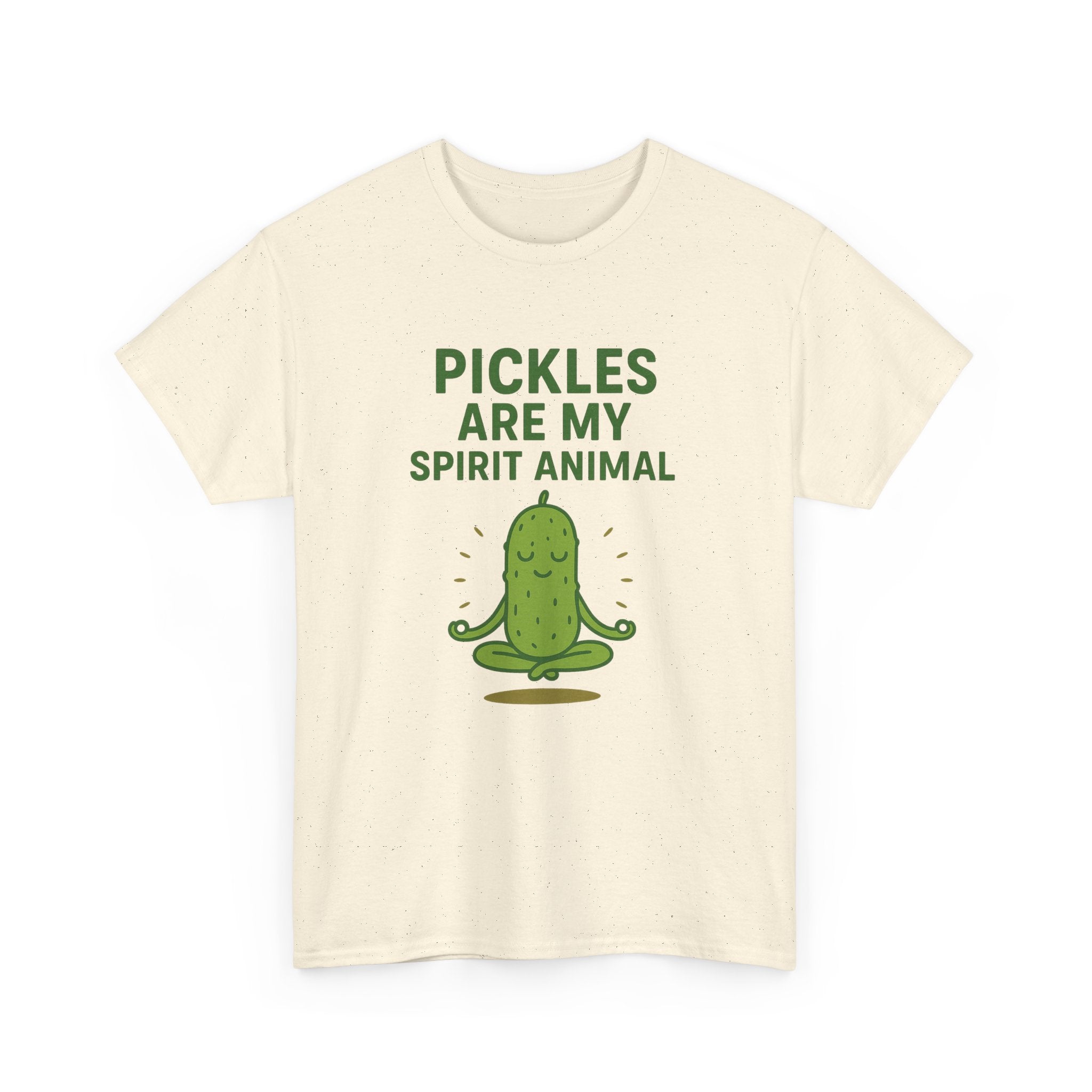 Pickle Spirit Animal Tee - Unisex Heavy Cotton, Funny Gift for Foodies, Ideal for Casual Wear, Summer Events, Humor Clothing