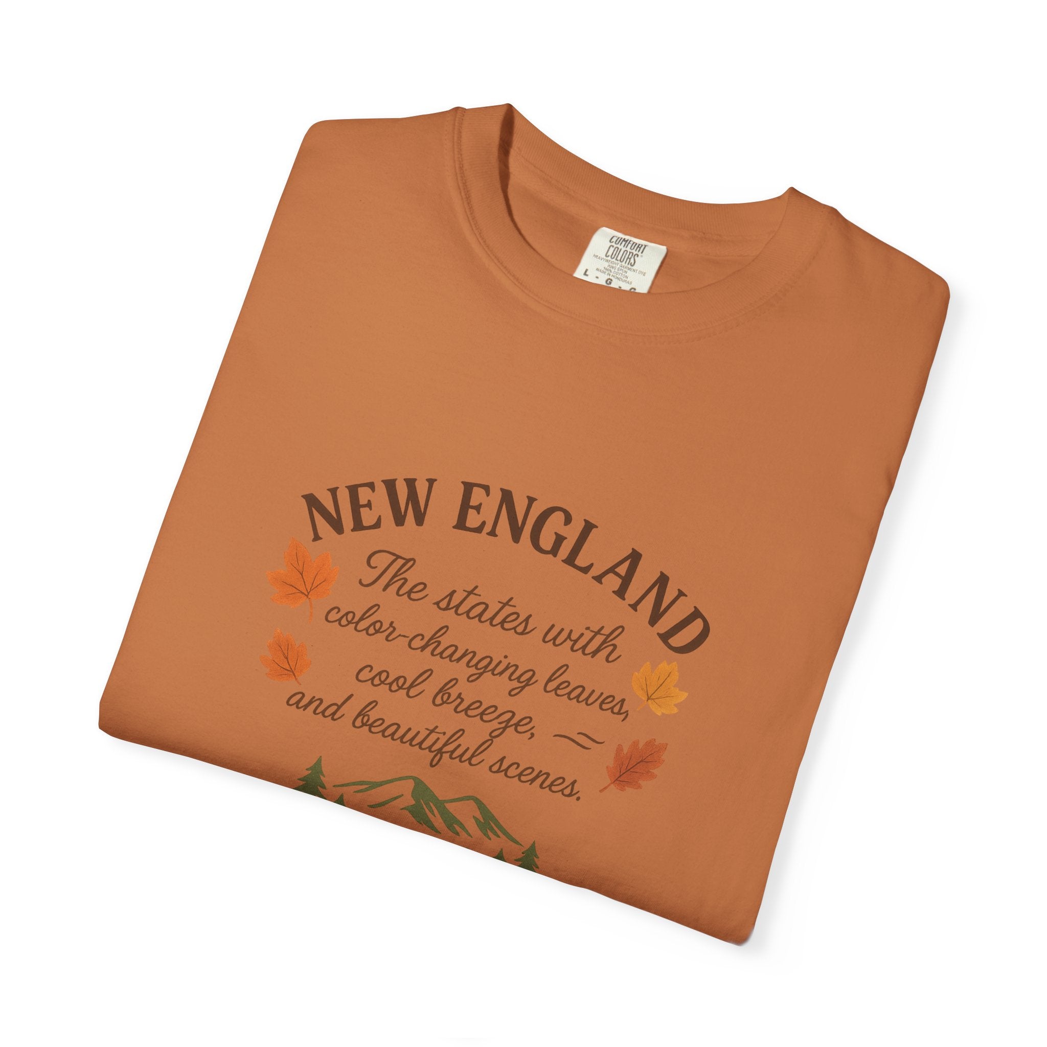 New England Nature Tee, Fall Vibes Shirt, Unisex T-Shirt, Outdoor Adventure Apparel, Gift for Nature Lovers, Autumn Fashion
