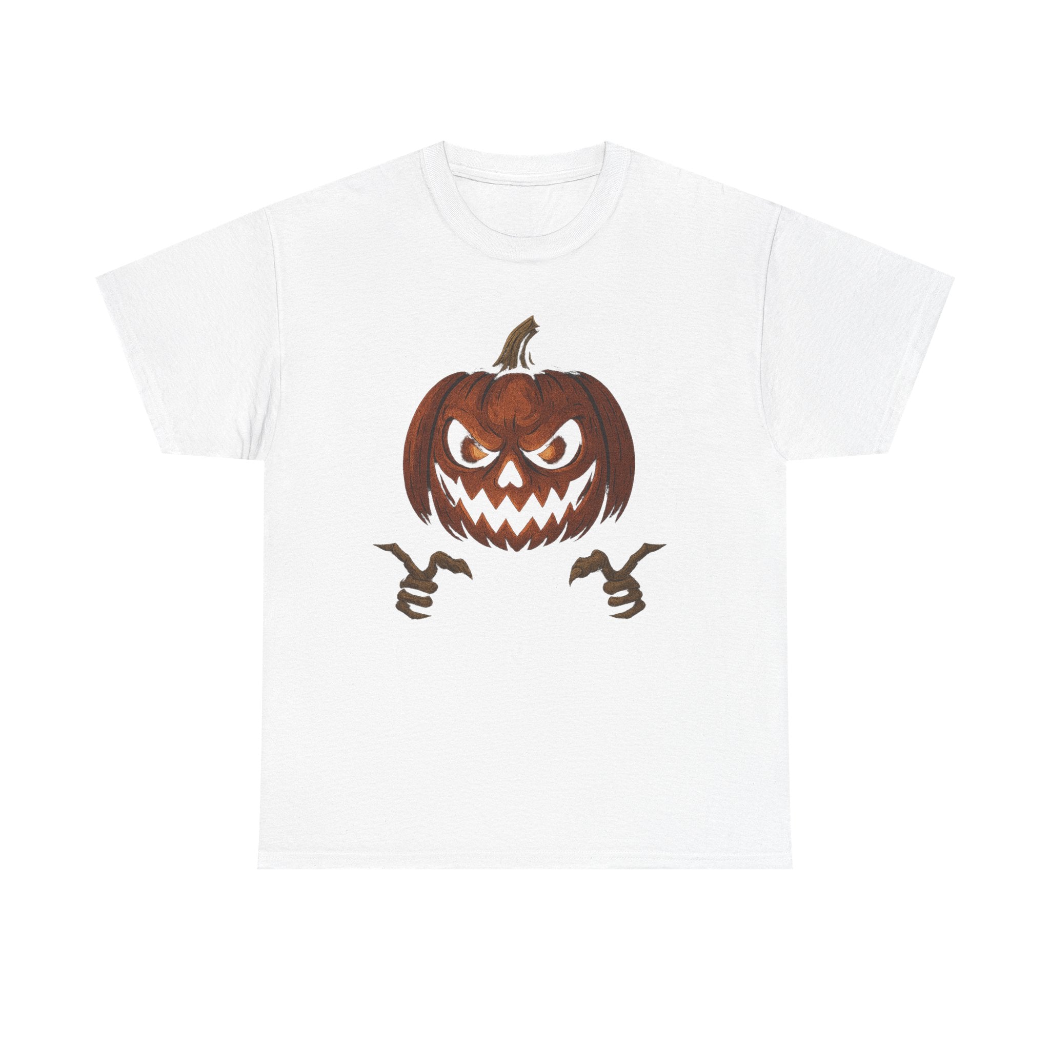 Spooky Pumpkin Tee, Halloween Shirt, Unisex Cotton T-Shirt, Fall Fashion, Halloween Costume