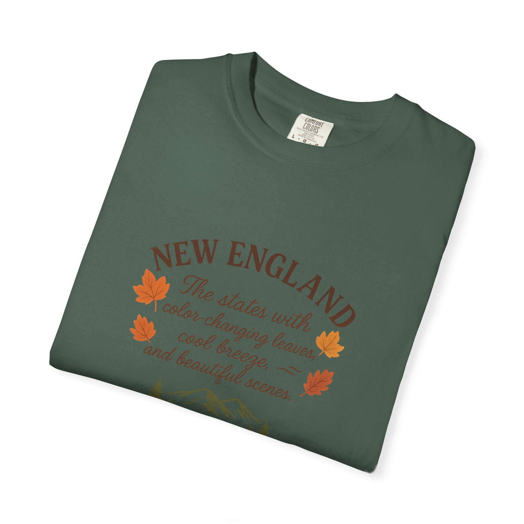 New England Nature Tee, Fall Vibes Shirt, Unisex T-Shirt, Outdoor Adventure Apparel, Gift for Nature Lovers, Autumn Fashion