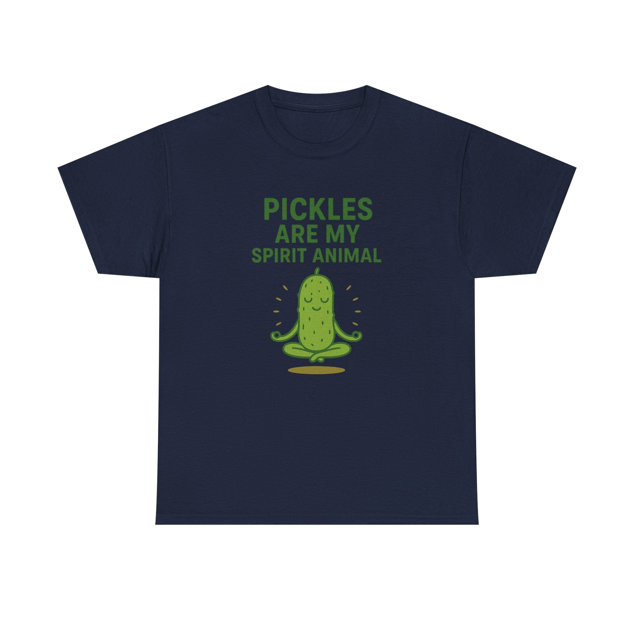 Pickle Spirit Animal Tee - Unisex Heavy Cotton, Funny Gift for Foodies, Ideal for Casual Wear, Summer Events, Humor Clothing