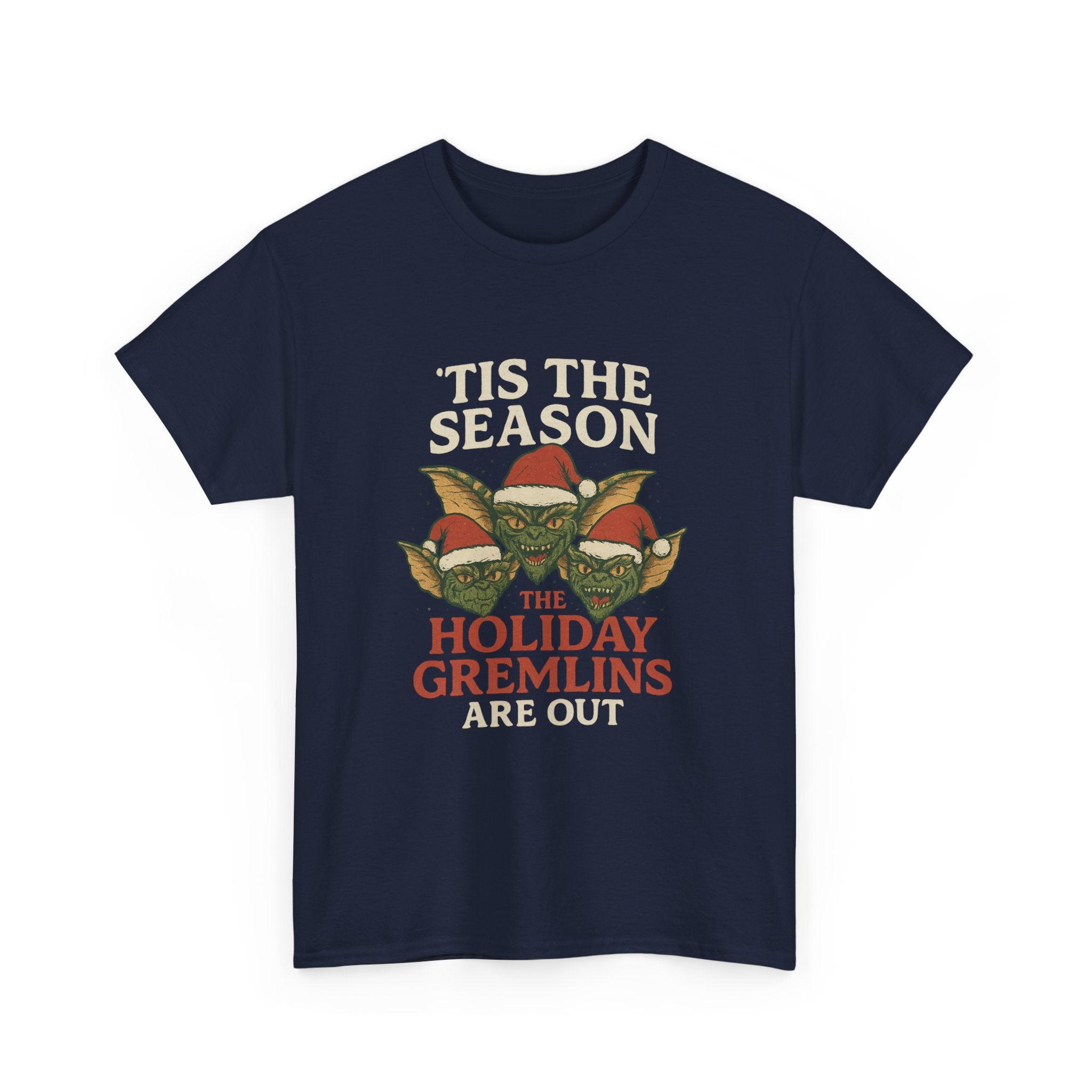 Holiday Gremlins Unisex Tee | Festive Cotton Shirt, Christmas Gift, Funny Holiday Apparel, Seasonal Wear, Unisex T-shirt