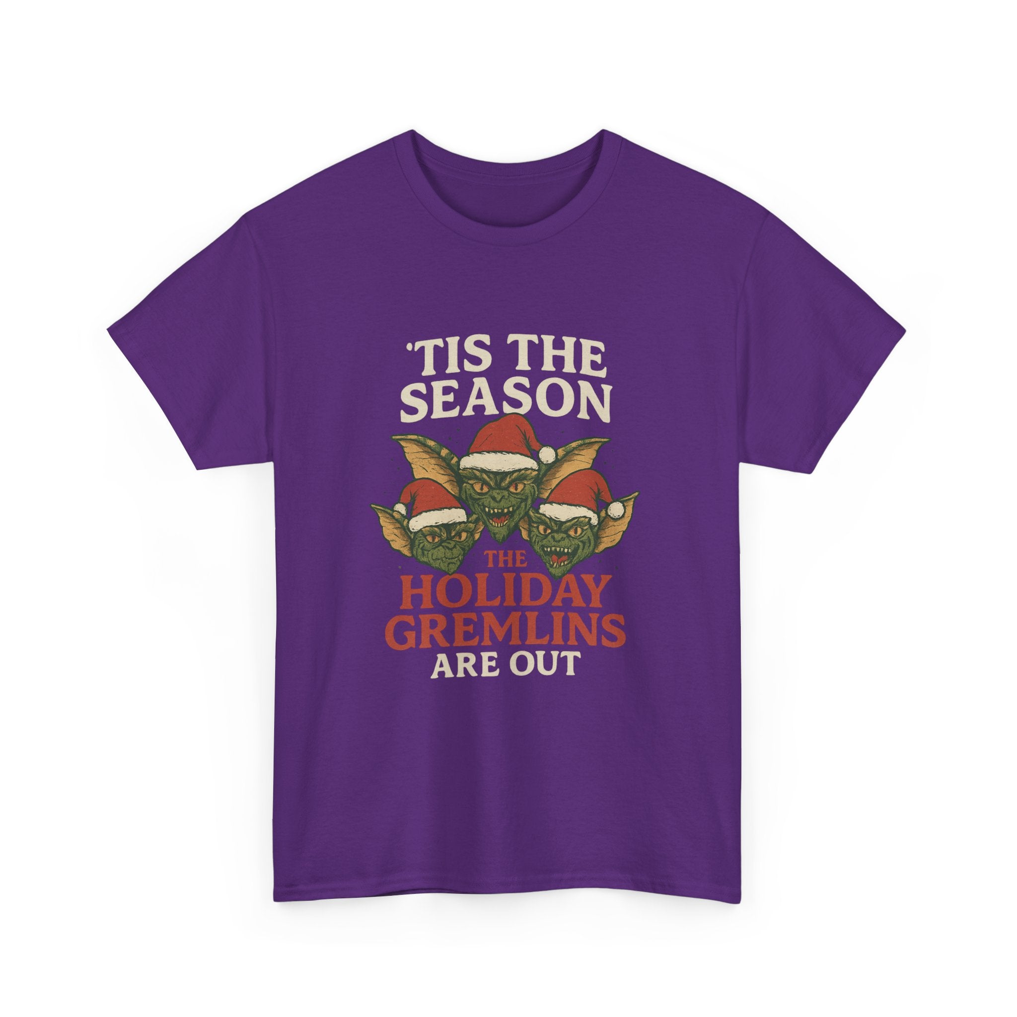 Holiday Gremlins Unisex Tee | Festive Cotton Shirt, Christmas Gift, Funny Holiday Apparel, Seasonal Wear, Unisex T-shirt