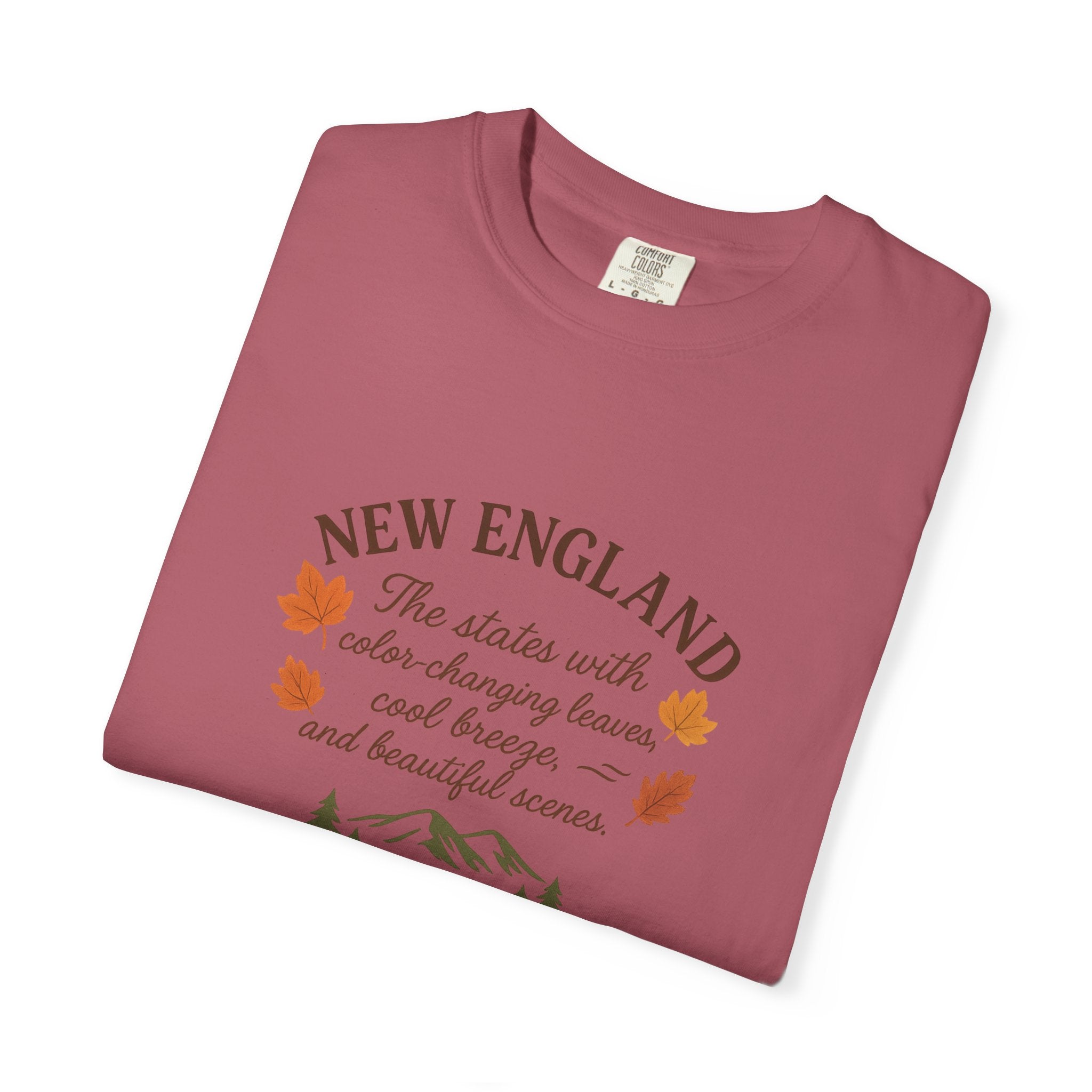 New England Nature Tee, Fall Vibes Shirt, Unisex T-Shirt, Outdoor Adventure Apparel, Gift for Nature Lovers, Autumn Fashion