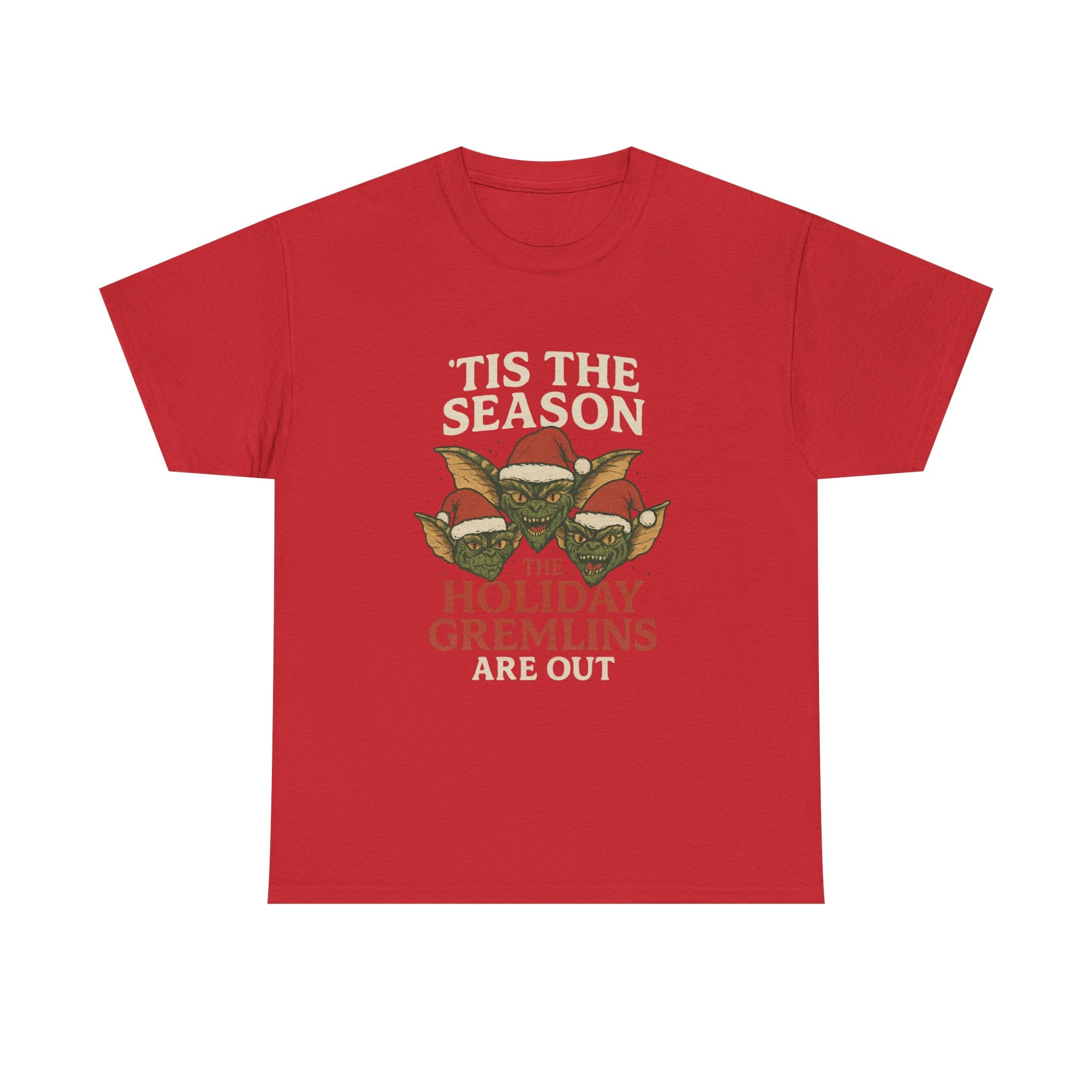 Holiday Gremlins Unisex Tee | Festive Cotton Shirt, Christmas Gift, Funny Holiday Apparel, Seasonal Wear, Unisex T-shirt