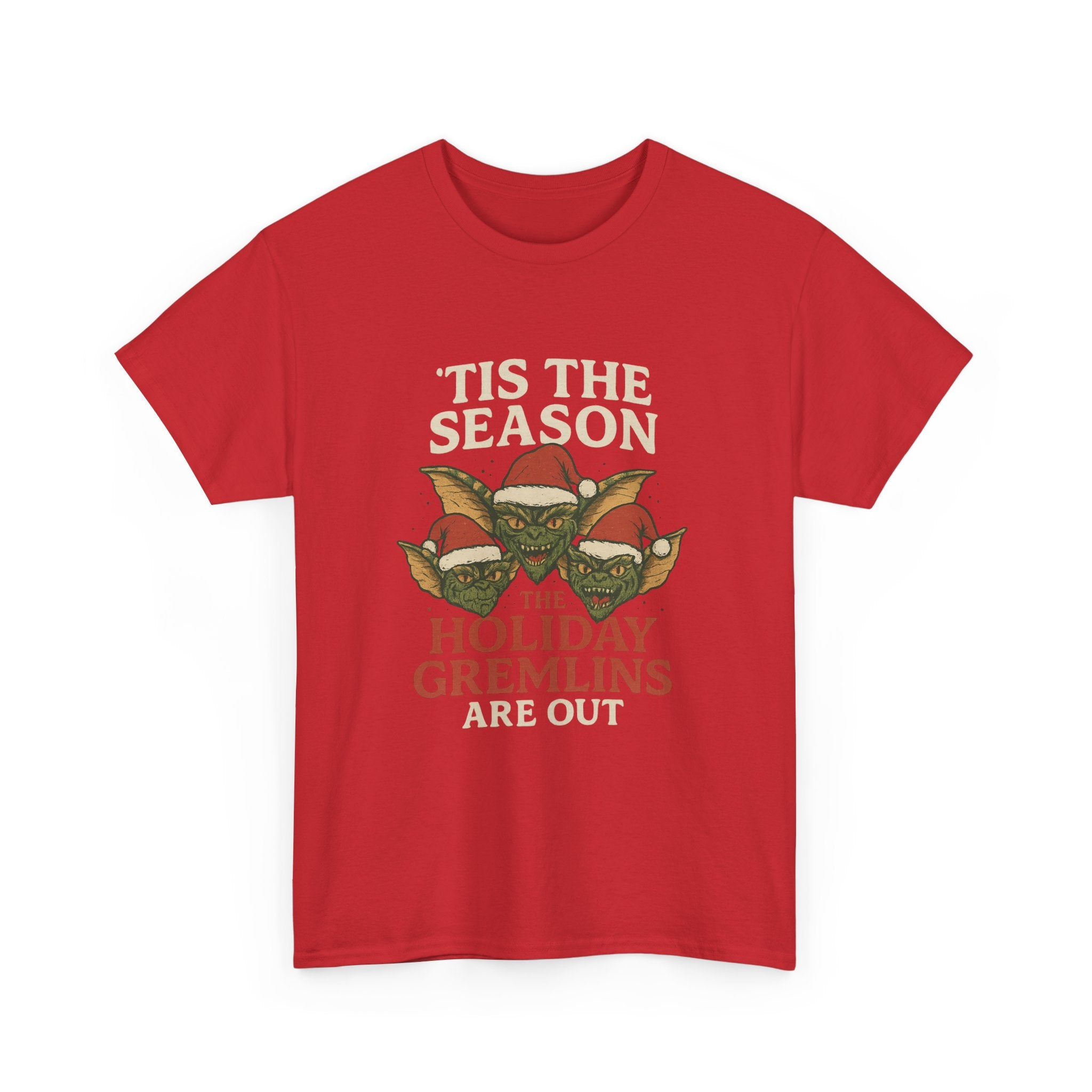 Holiday Gremlins Unisex Tee | Festive Cotton Shirt, Christmas Gift, Funny Holiday Apparel, Seasonal Wear, Unisex T-shirt