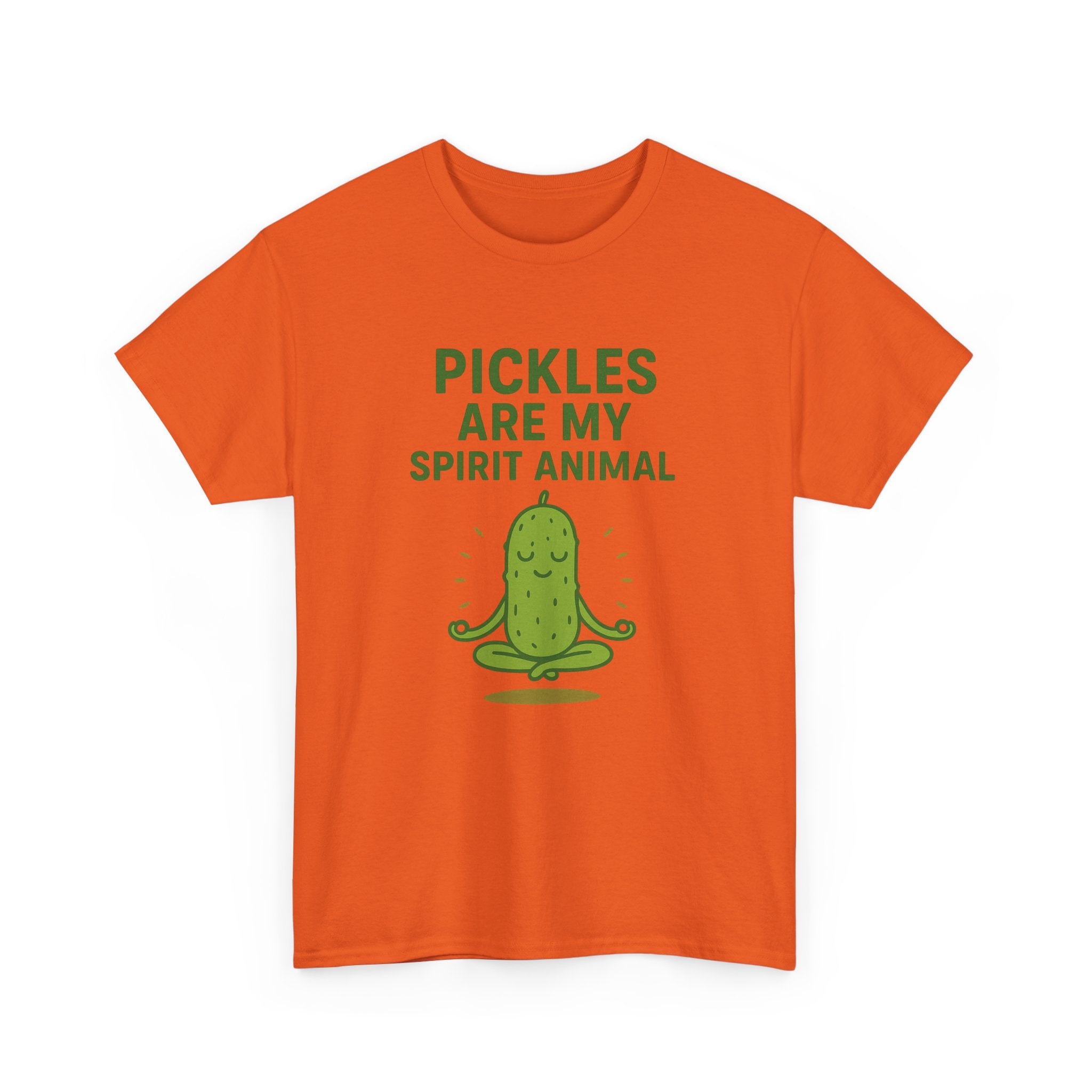 Pickle Spirit Animal Tee - Unisex Heavy Cotton, Funny Gift for Foodies, Ideal for Casual Wear, Summer Events, Humor Clothing
