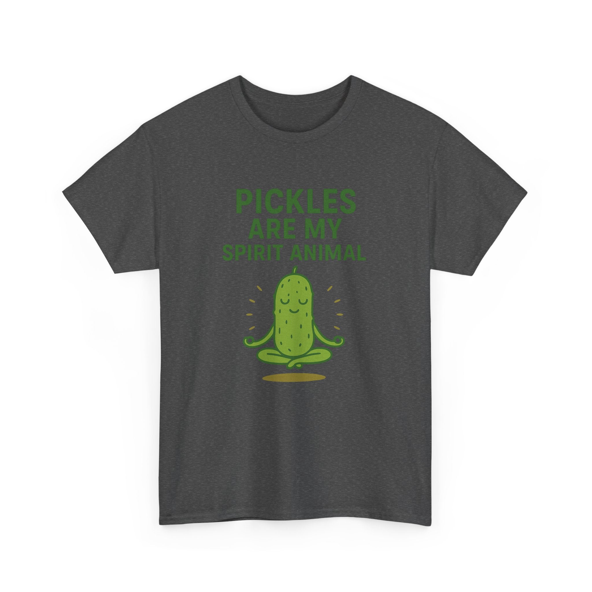 Pickle Spirit Animal Tee - Unisex Heavy Cotton, Funny Gift for Foodies, Ideal for Casual Wear, Summer Events, Humor Clothing