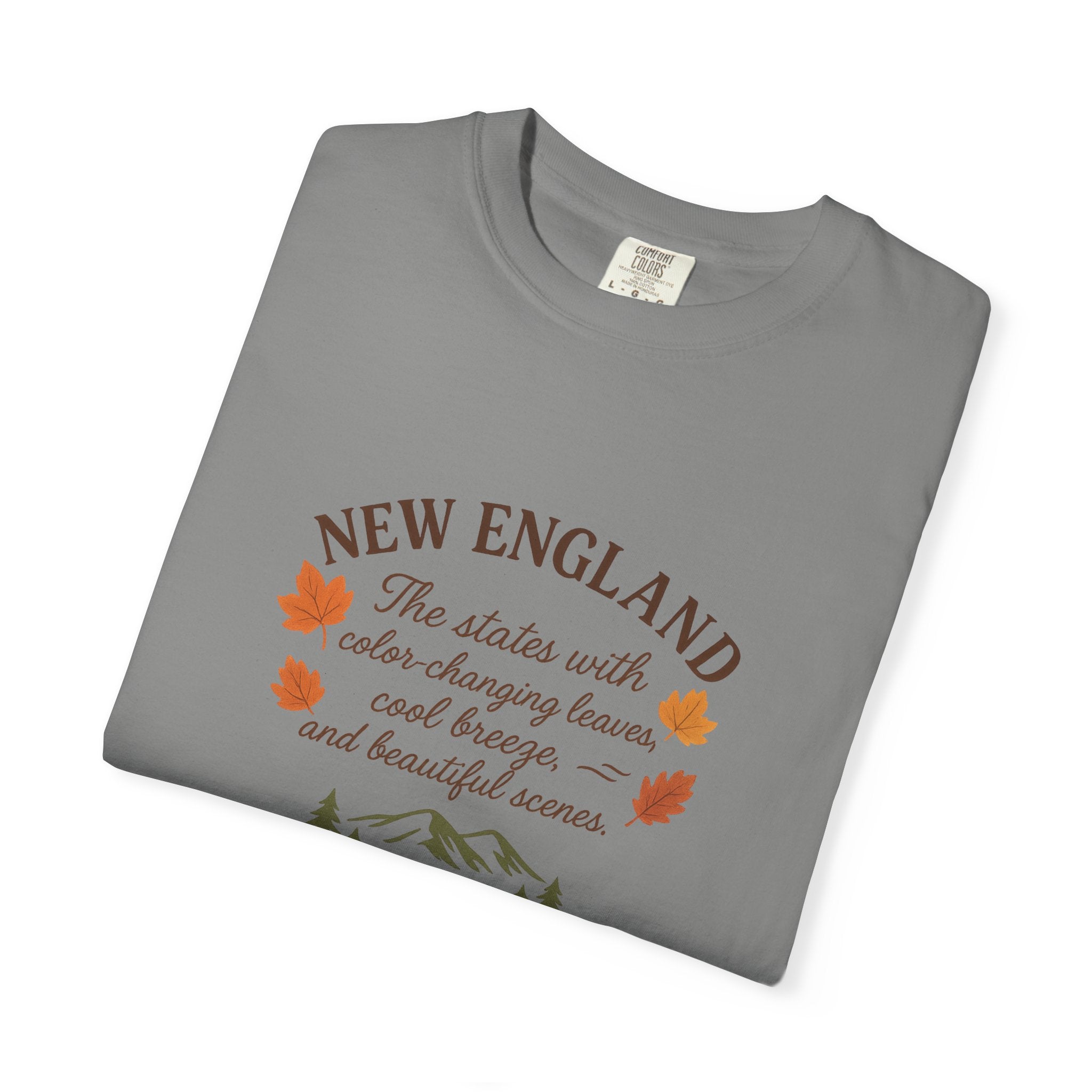 New England Nature Tee, Fall Vibes Shirt, Unisex T-Shirt, Outdoor Adventure Apparel, Gift for Nature Lovers, Autumn Fashion