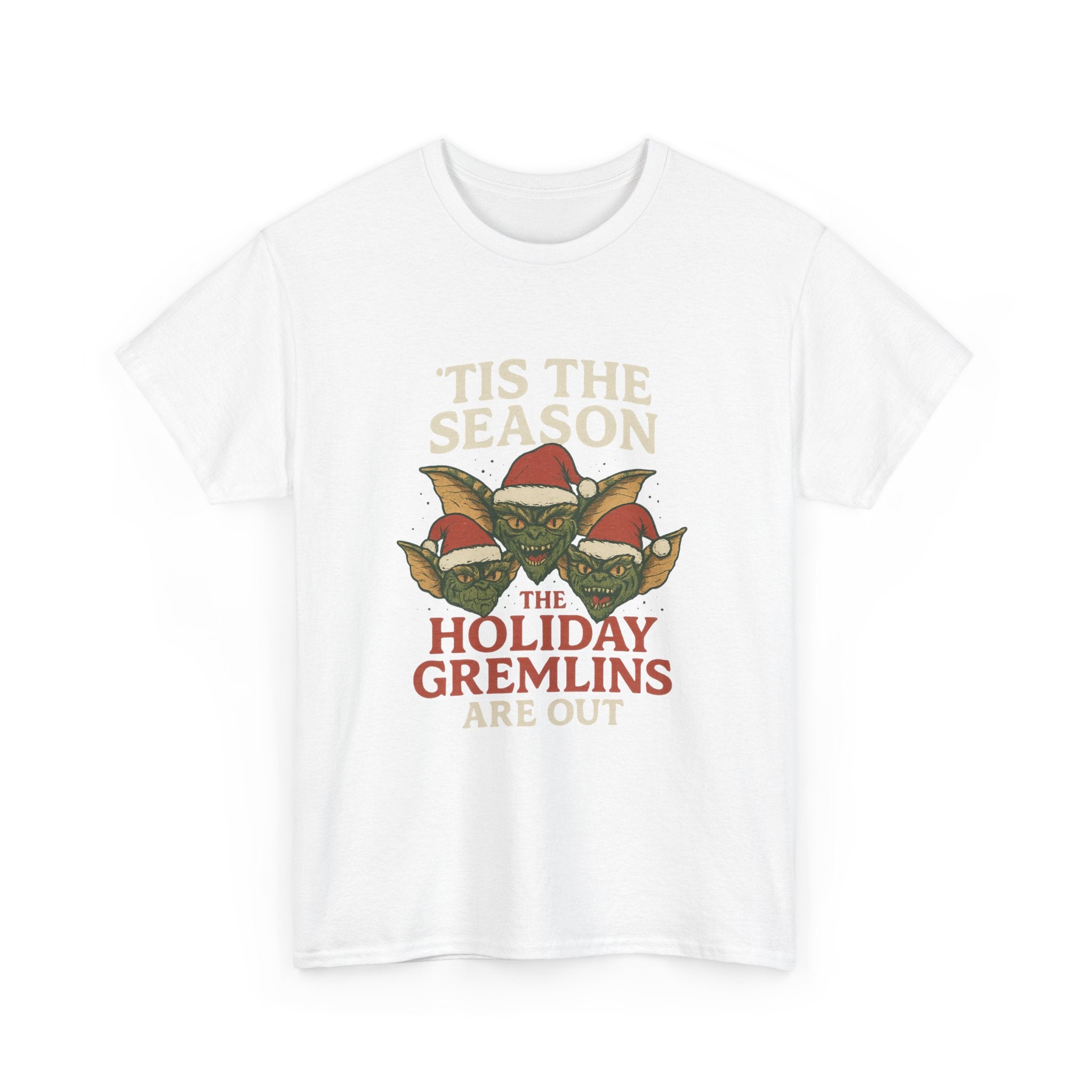 Holiday Gremlins Unisex Tee | Festive Cotton Shirt, Christmas Gift, Funny Holiday Apparel, Seasonal Wear, Unisex T-shirt