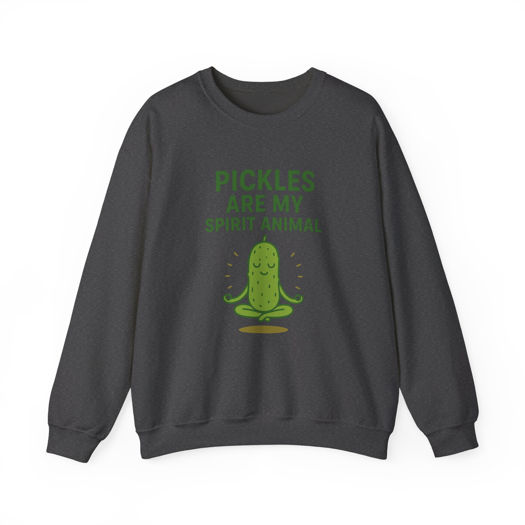 Pickle Spirit Animal Sweatshirt, Fun Unisex Crewneck for Food Lovers, Quirky Gift for Birthdays, Casual Wear, Party Shirt