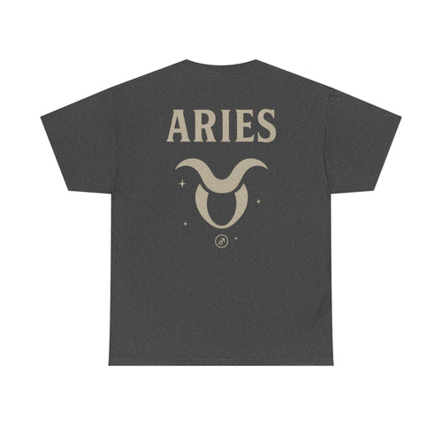 Astrology Aries Unisex Heavy Cotton Tee, Horoscope Shirt, Zodiac Gift, Birthday Apparel, Astrology Lovers Tee